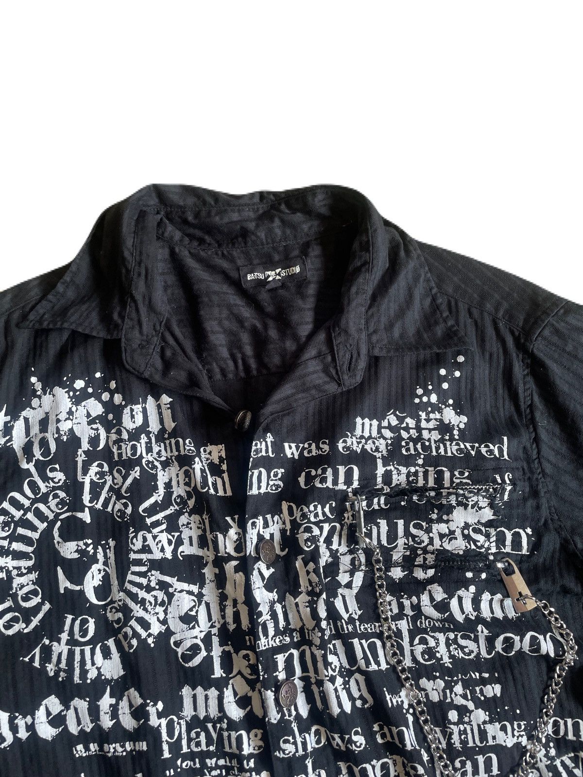 If Six Was Nine 2000s Japanese archive Vkei Poem Chain Gimmick Shirts Size US S / EU 44-46 / 1 - 5 Thumbnail