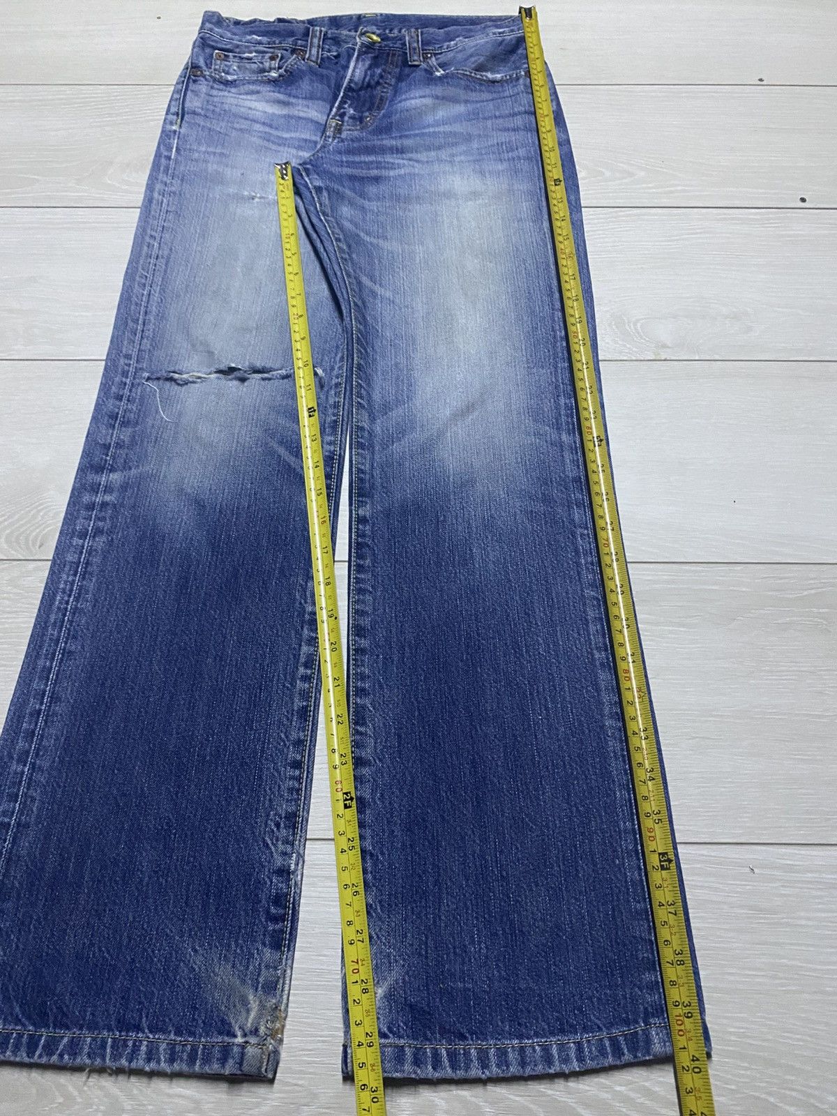 Uniqlo Vintage Japanese Uniqlo UJ S002 Faded Straight Jeans Size US 29 - 15 Thumbnail