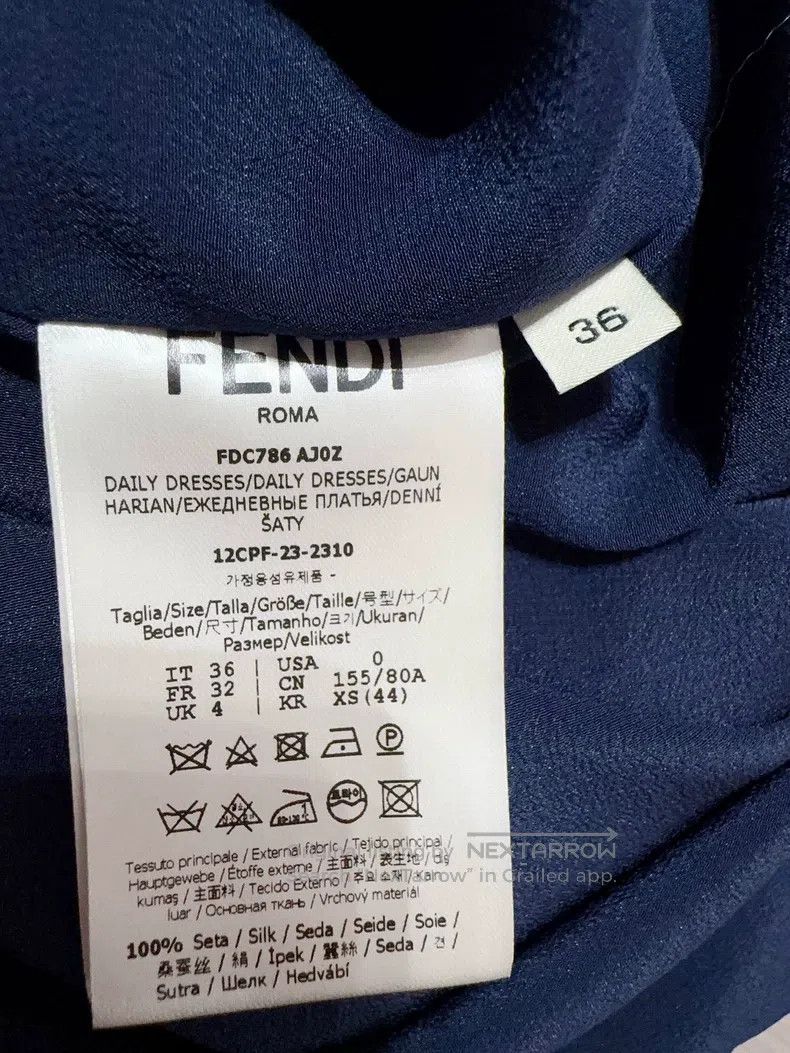 Fendi Fendi Logo-Embellished Maxi Dress, deep blue Size 4XL / US 24-26 - 5 Thumbnail