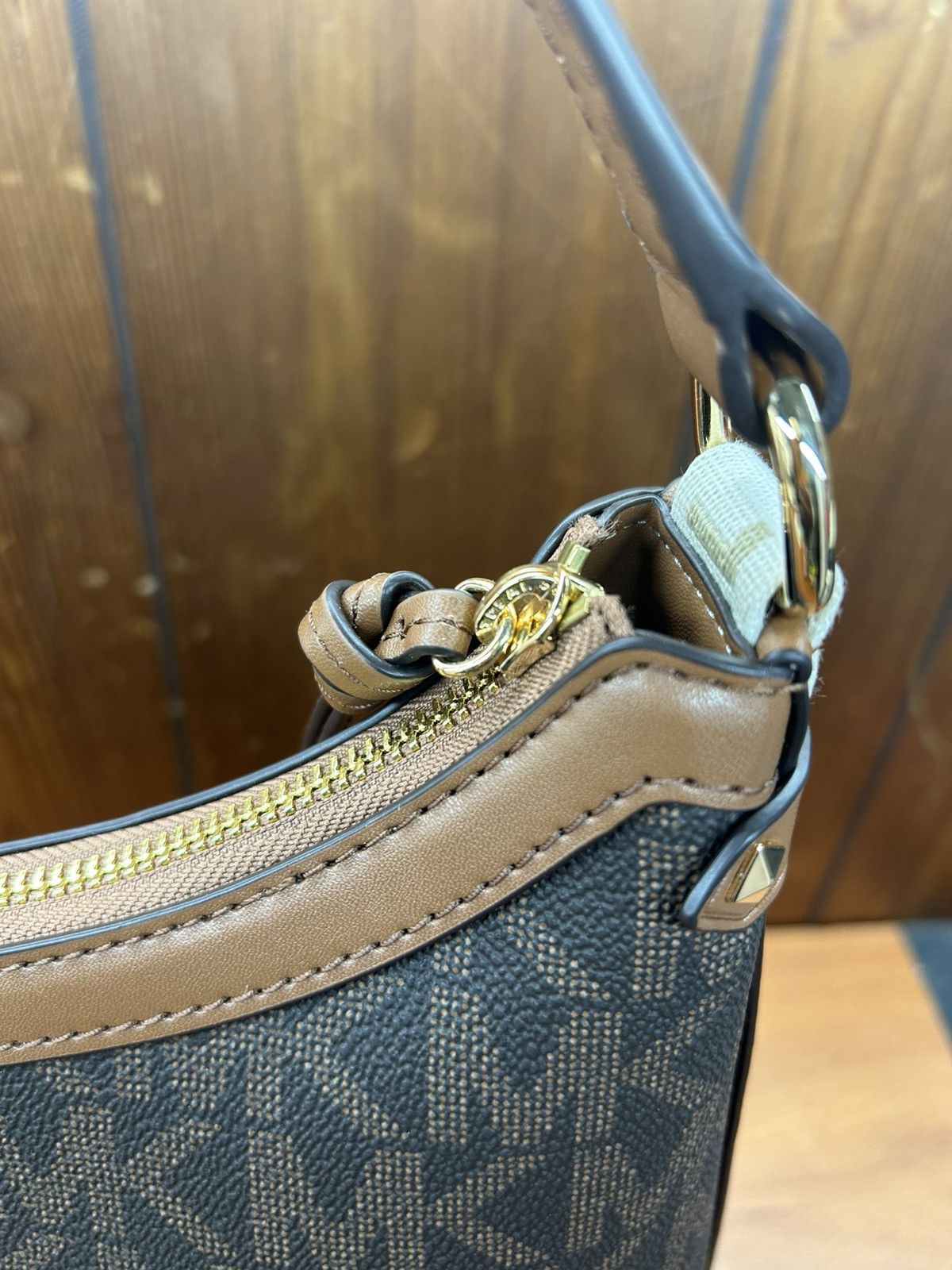 Michael Kors Michael Kors Maeve Logo Large Brown Hobo Tote Shoulder Bag Size ONE SIZE - 5 Thumbnail