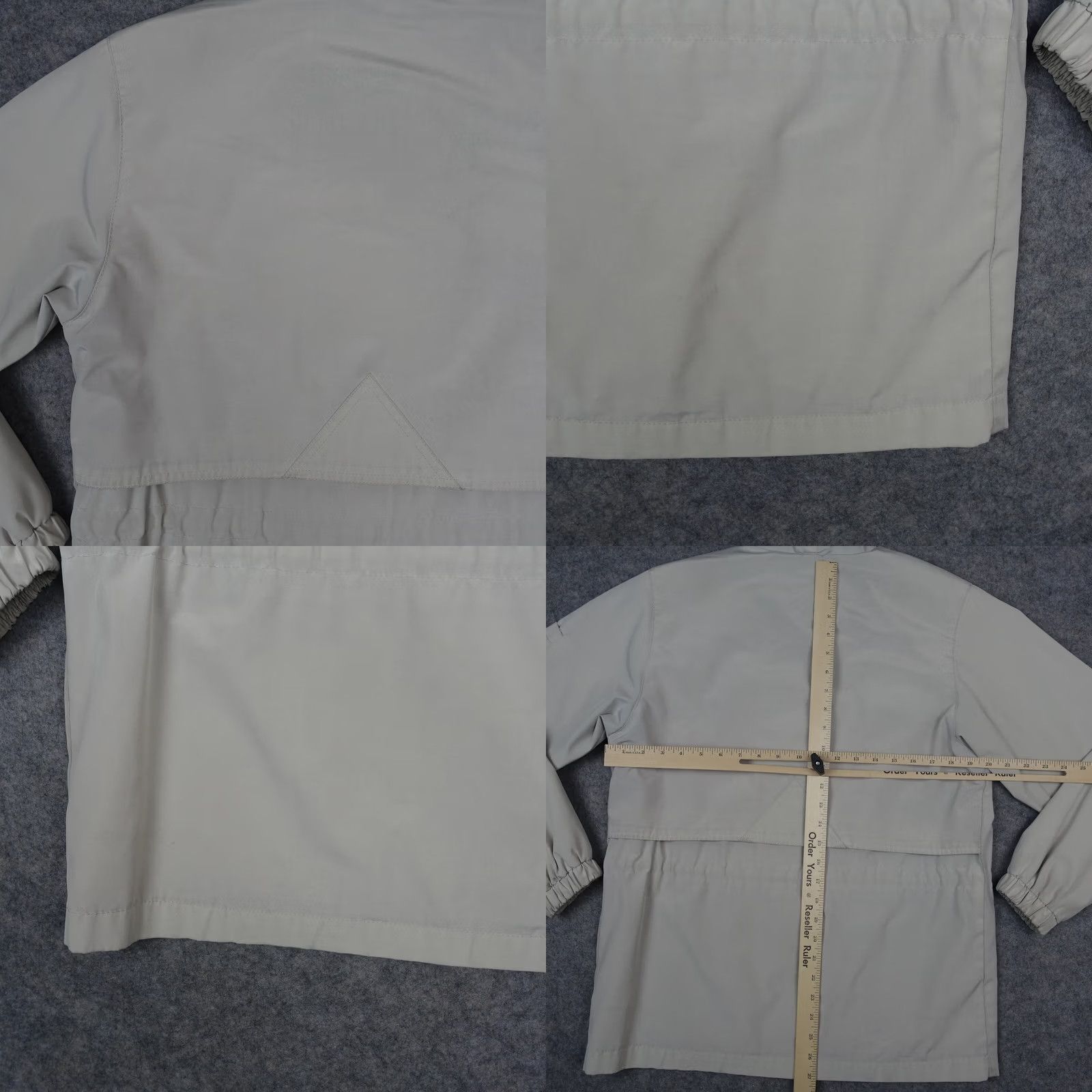 Vintage Larry Levine Jacket Womens Small Beige Rain Coat Parka Utility Sport Military Hooded Pockets Lined Long Sleeve Casual Travel Womens Size S Beige Size S / US 4 / IT 40 - 10 Thumbnail