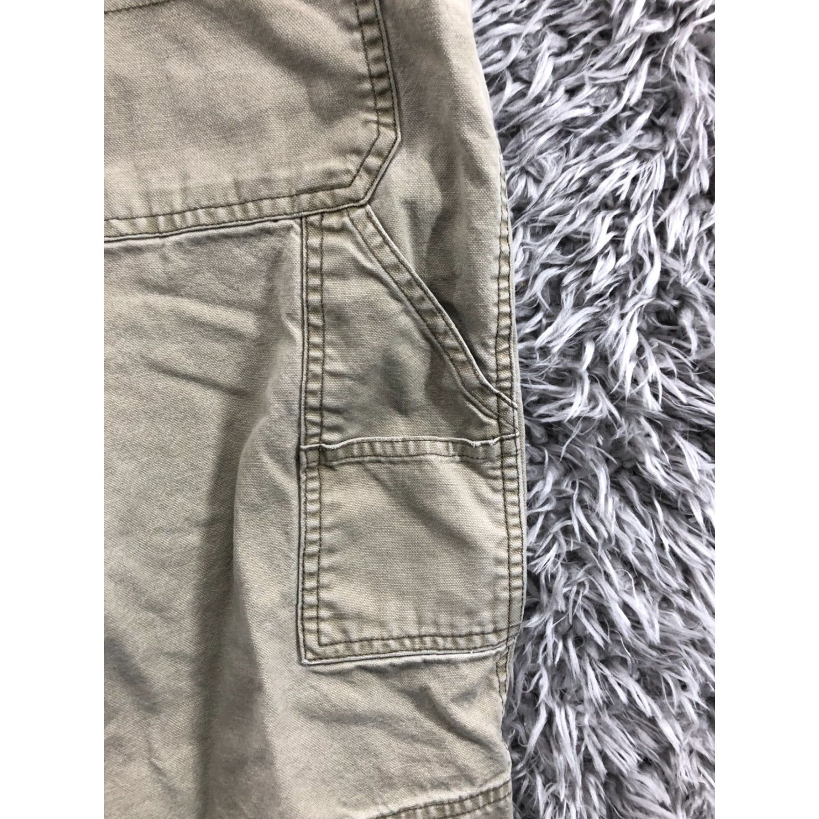 Old Navy Old Navy Canvas Carpenter Shorts Mens Size 38 Mid Rise Medium Wash Beige Size US 38 / EU 54 - 5 Thumbnail