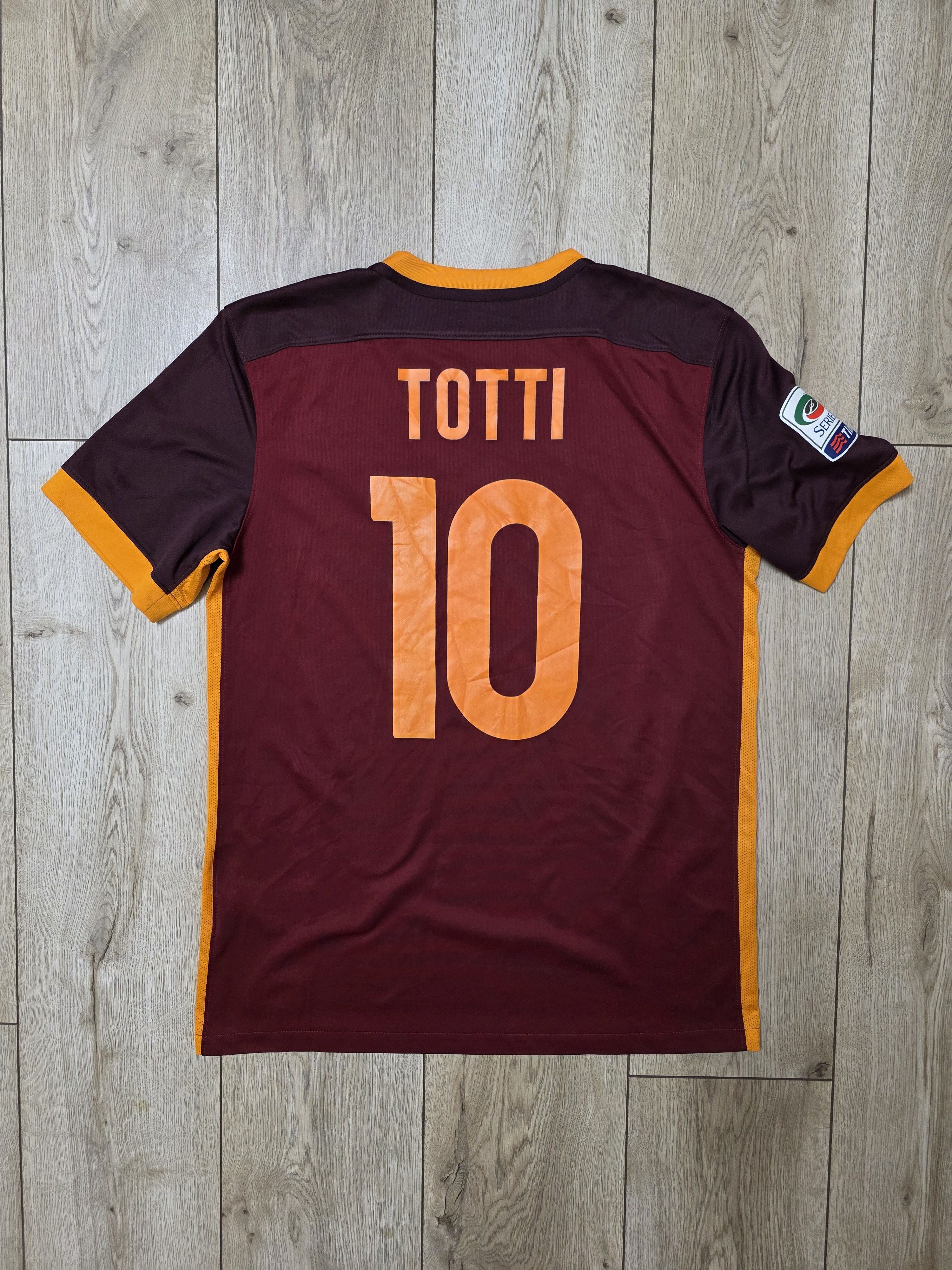 Nike AS ROMA 2015 2016 TOTTI HOME FOOTBALL SHIRT SOCCER JERSEY Size US M / EU 48-50 / 2 - 1 Thumbnail