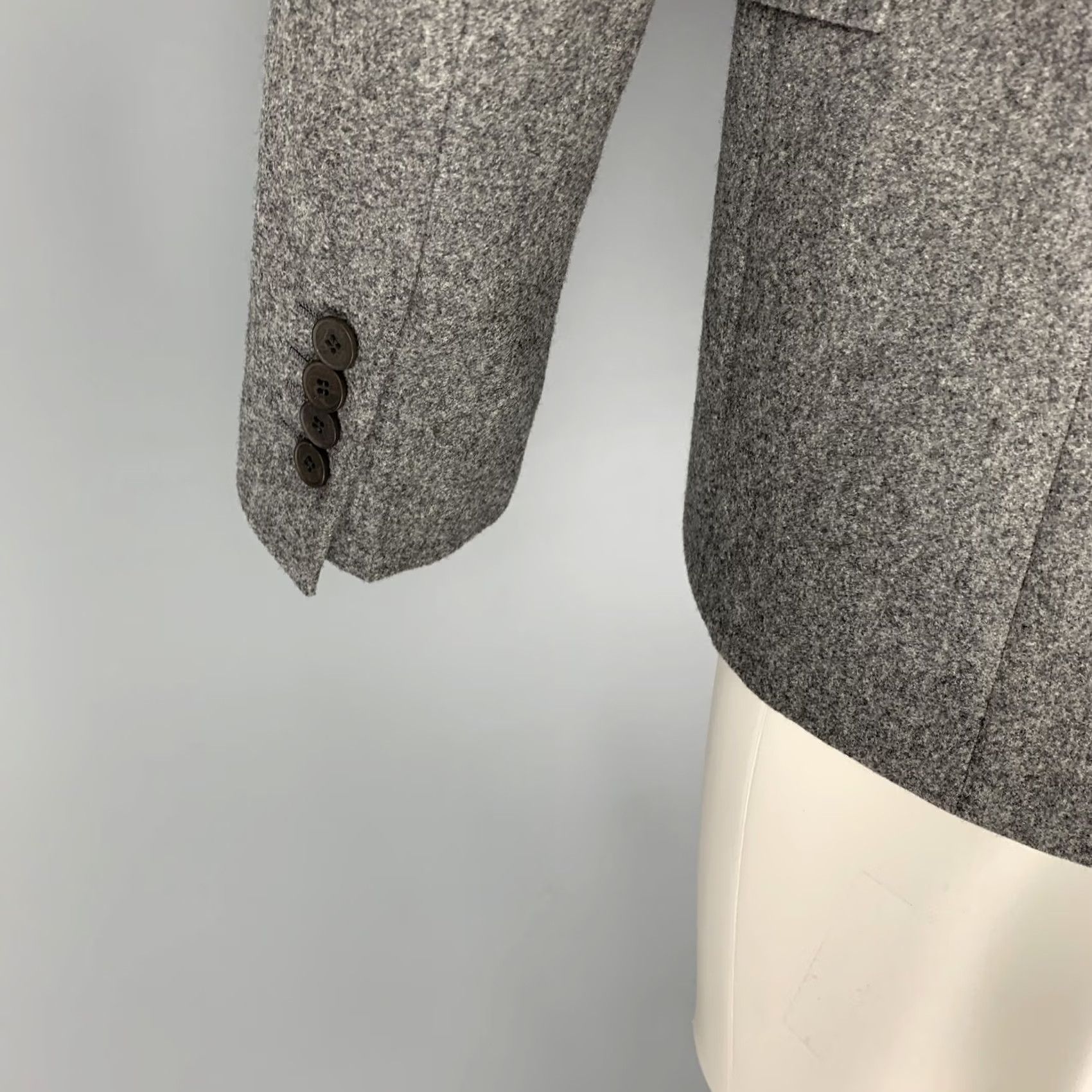 Vintage MATTISON Sport Coat 40 Grey Wool Notch Lapel Size 40 Size US XXS / EU 40 - 4 Thumbnail