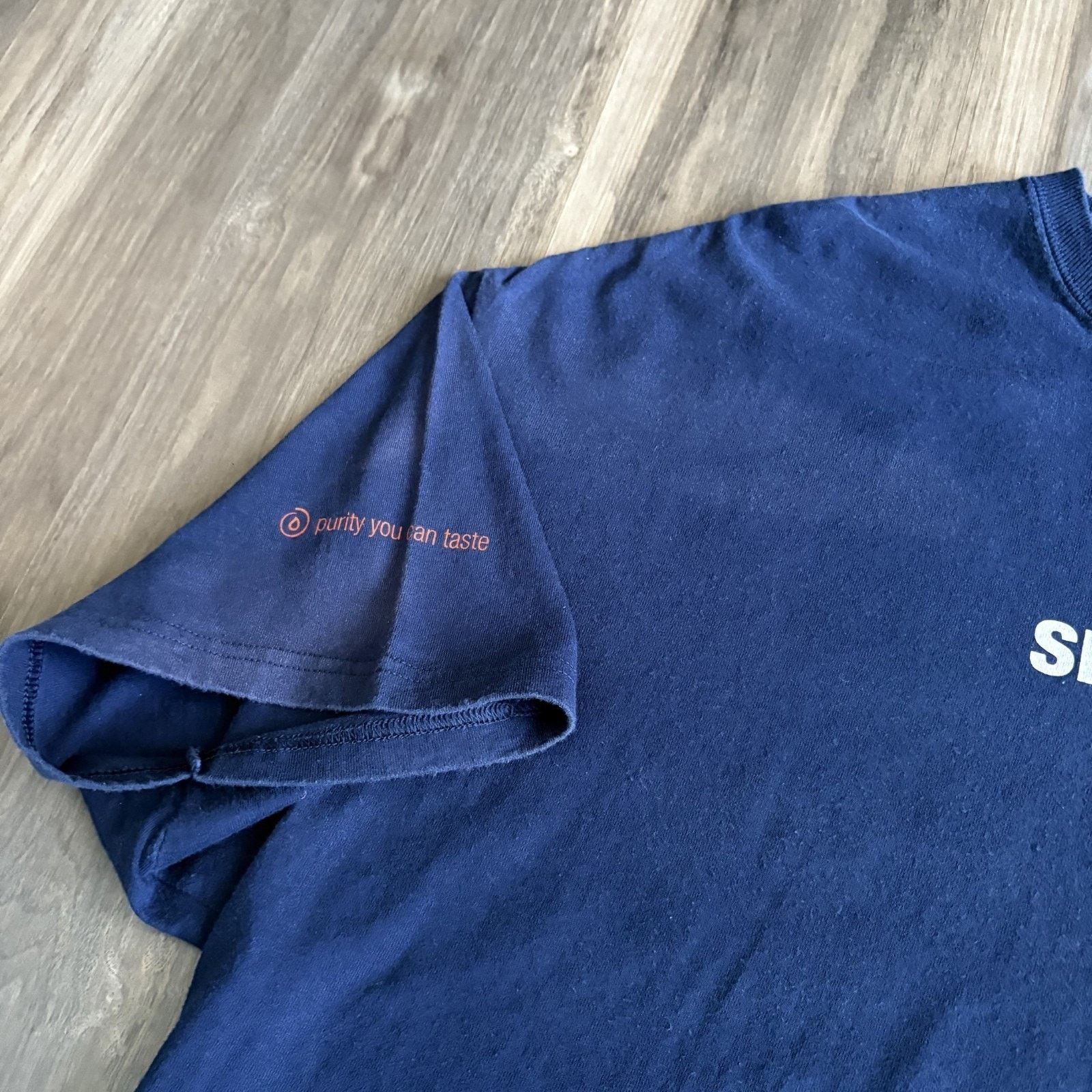 Vintage Vintage Smart Water Promo T-Shirt Men's Size XL Blue Size US XL / EU 56 / 4 - 4 Thumbnail