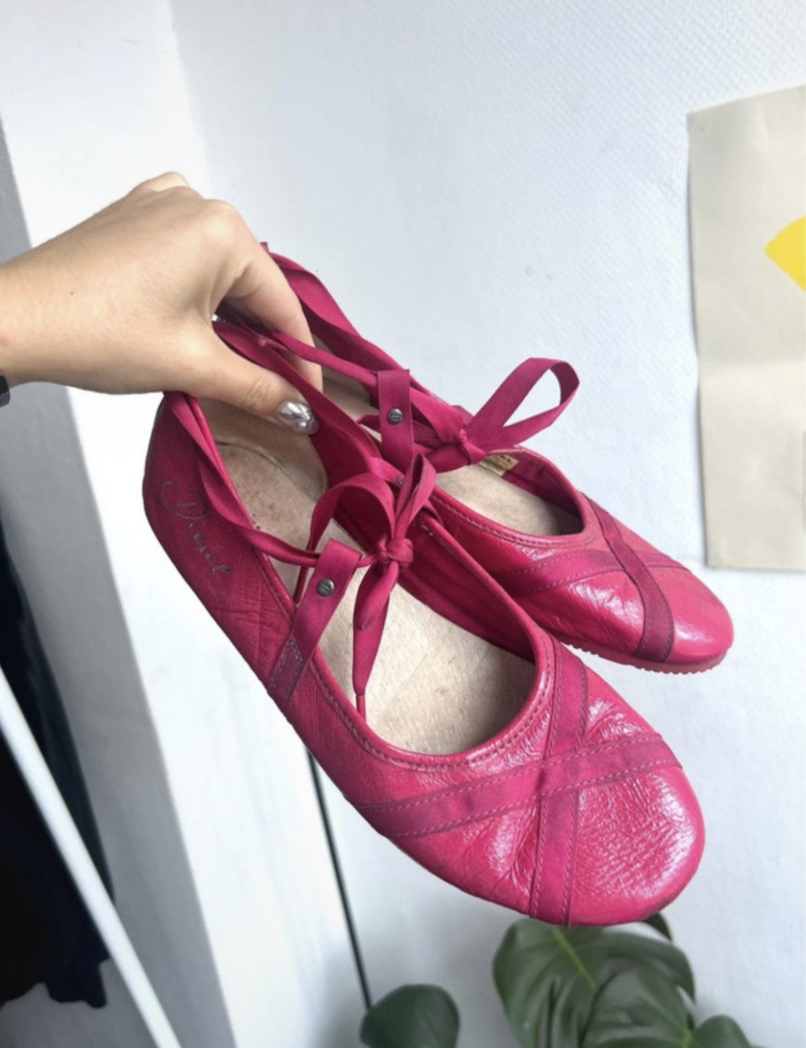 Diesel Diesel Leather Ballerina Flats Size US 9 / IT 39 - 1 Thumbnail