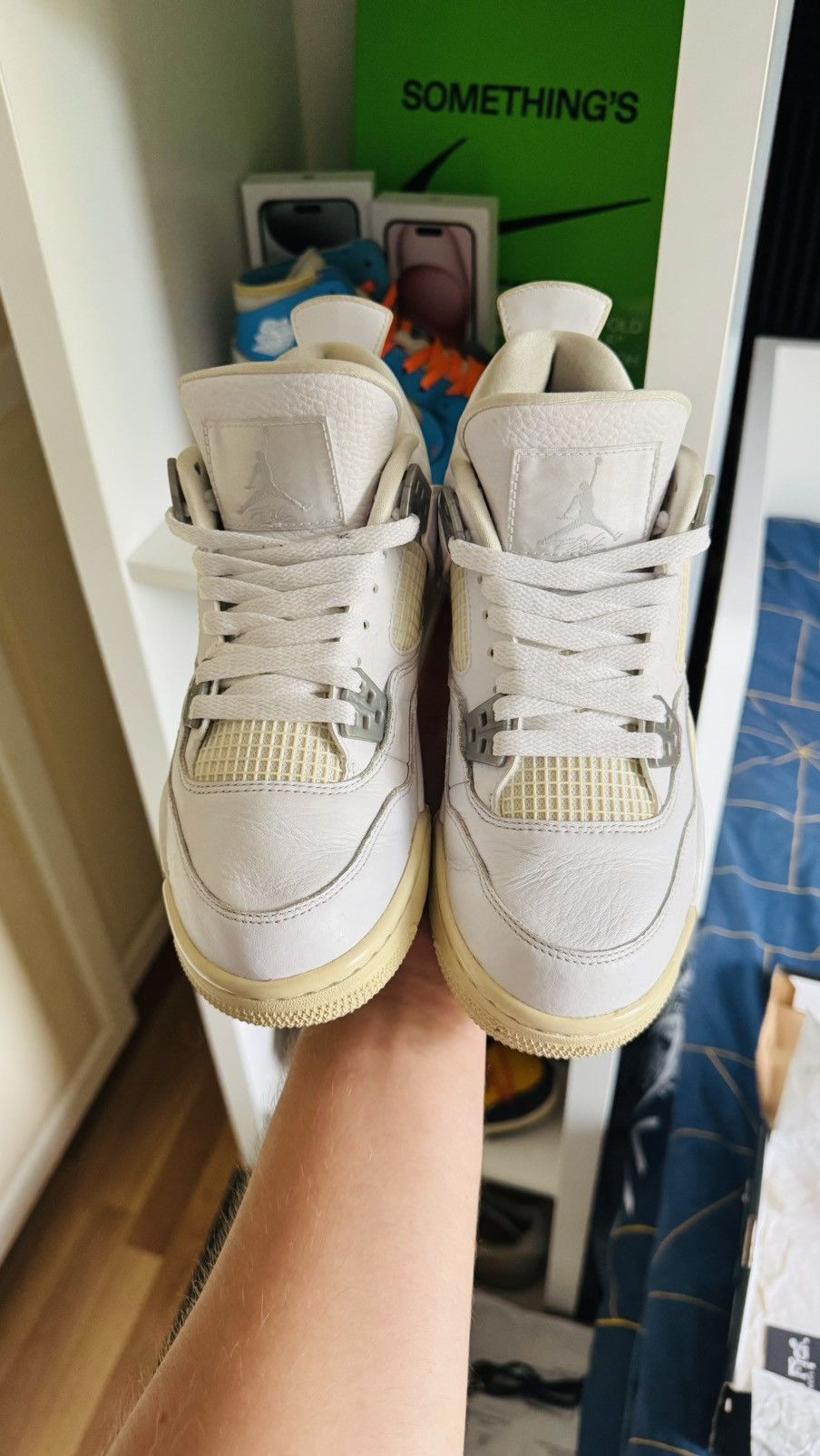 Jordan Brand × Nike Jordan 4 Pure Money GS Size US 5.5 / EU 38 - 3 Thumbnail
