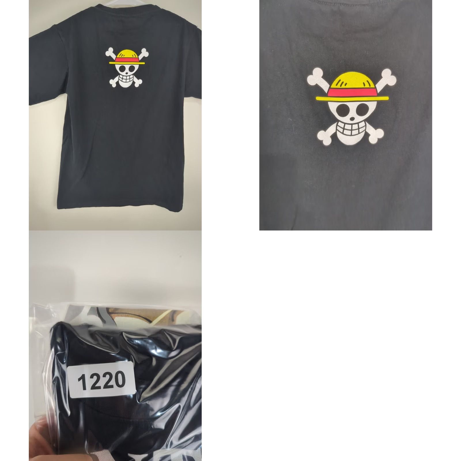 Vintage Vintage One Piece Wanted Monkey D Luffy Shirt Rock Star JG Puff Print Rare Size US S / EU 44-46 / 1 - 10 Thumbnail