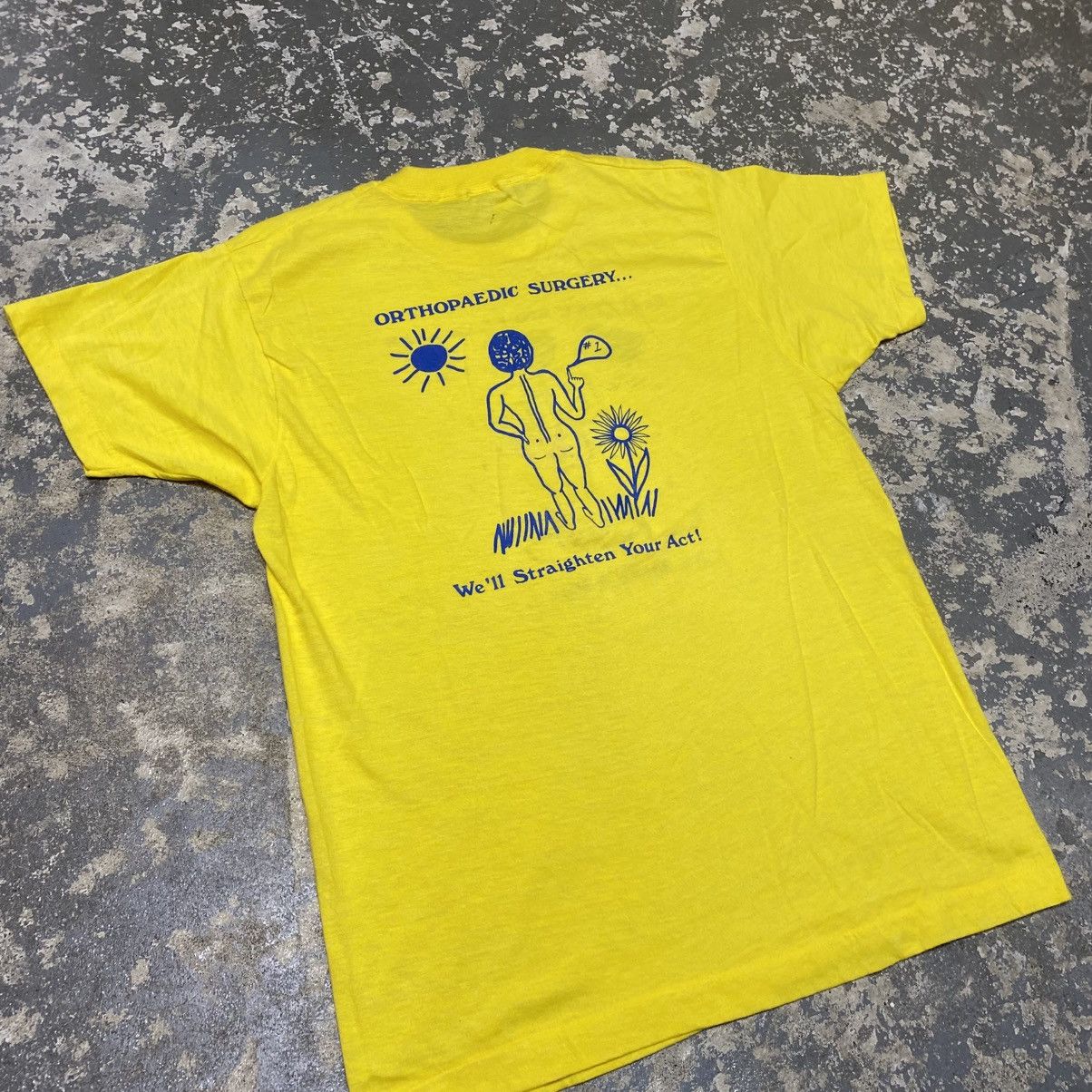 Japanese Brand × Vintage Vintage Orthopedic Surgery Feet Knees Back Funny Tshirt 80s Size US L / EU 52-54 / 3 - 10 Thumbnail