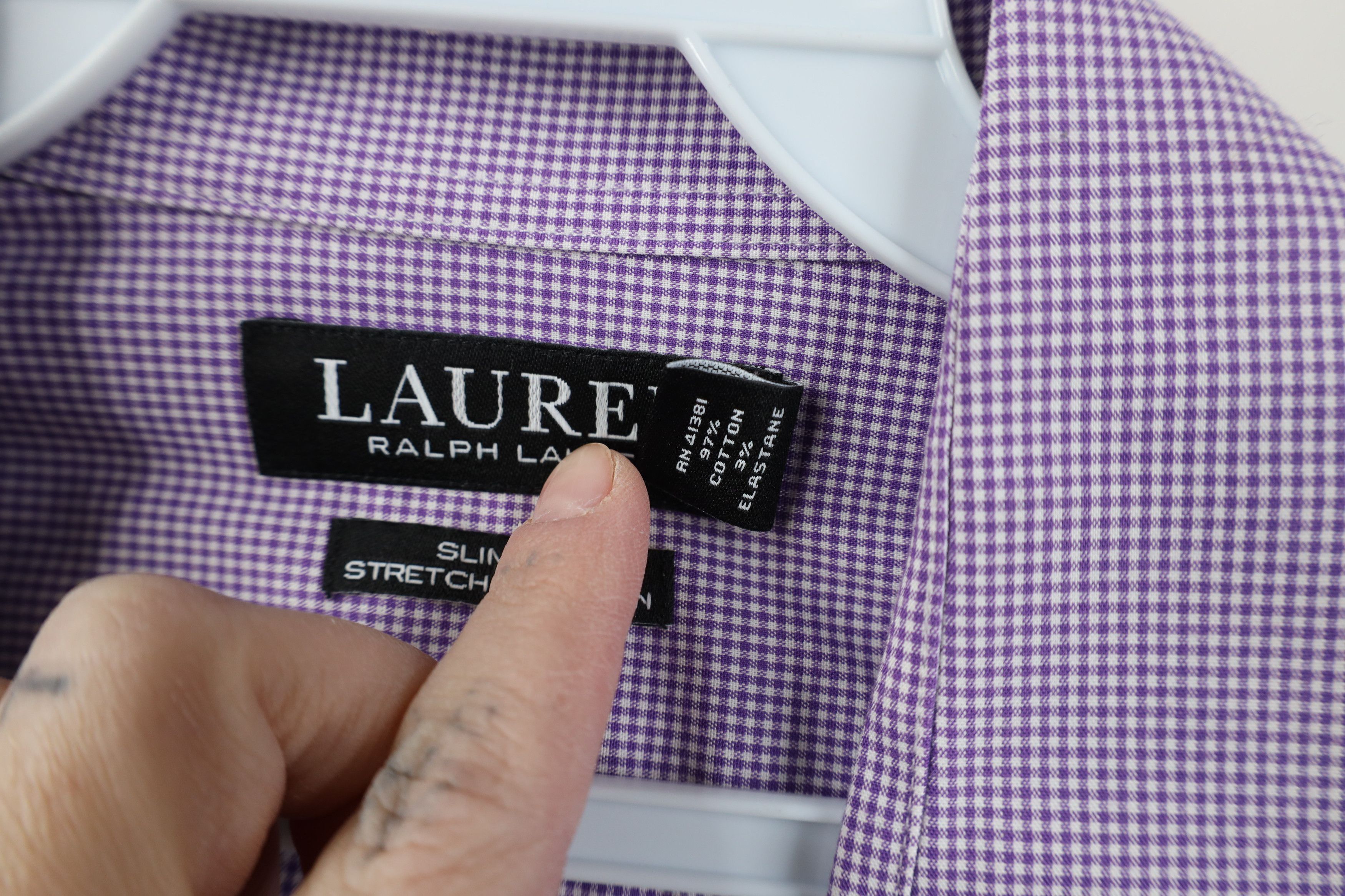 Ralph Lauren Ralph Lauren Black Label Fit Stretch Collared Button Shirt Size US M / EU 48-50 / 2 - 8 Thumbnail
