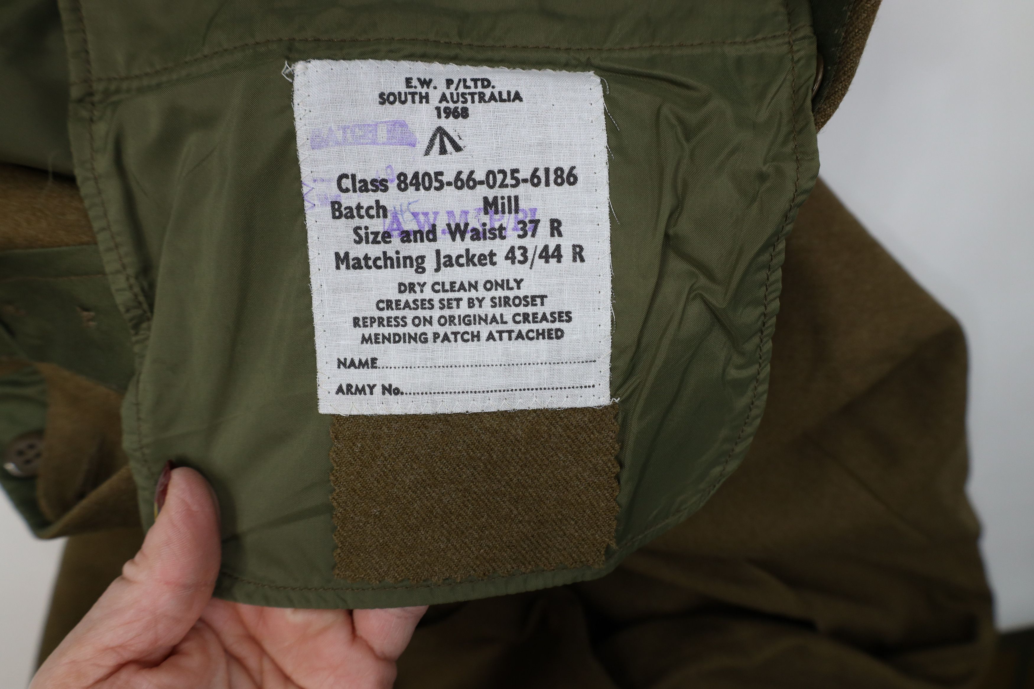 Vintage Deadstock Vintage 60s Vietnam War Australia Military Pants Size US 37 - 7 Thumbnail