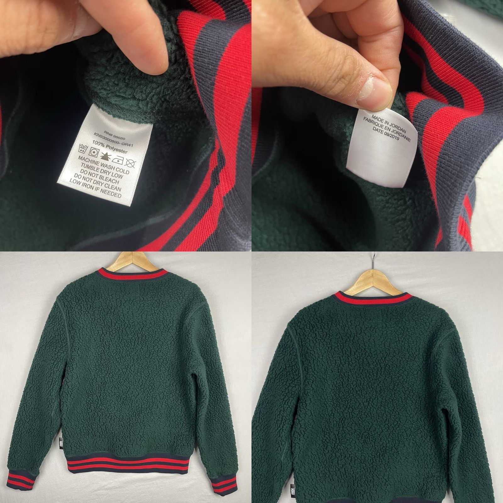 Champion Champion Sweatshirt Mens Medium Green Sherpa Pullover Crew Neck Sweater, Todd Snyder, Logo Embroidered, Fleece, 1-2 Day Ship, Pre-Owned Size US M / EU 48-50 / 2 - 9 Thumbnail