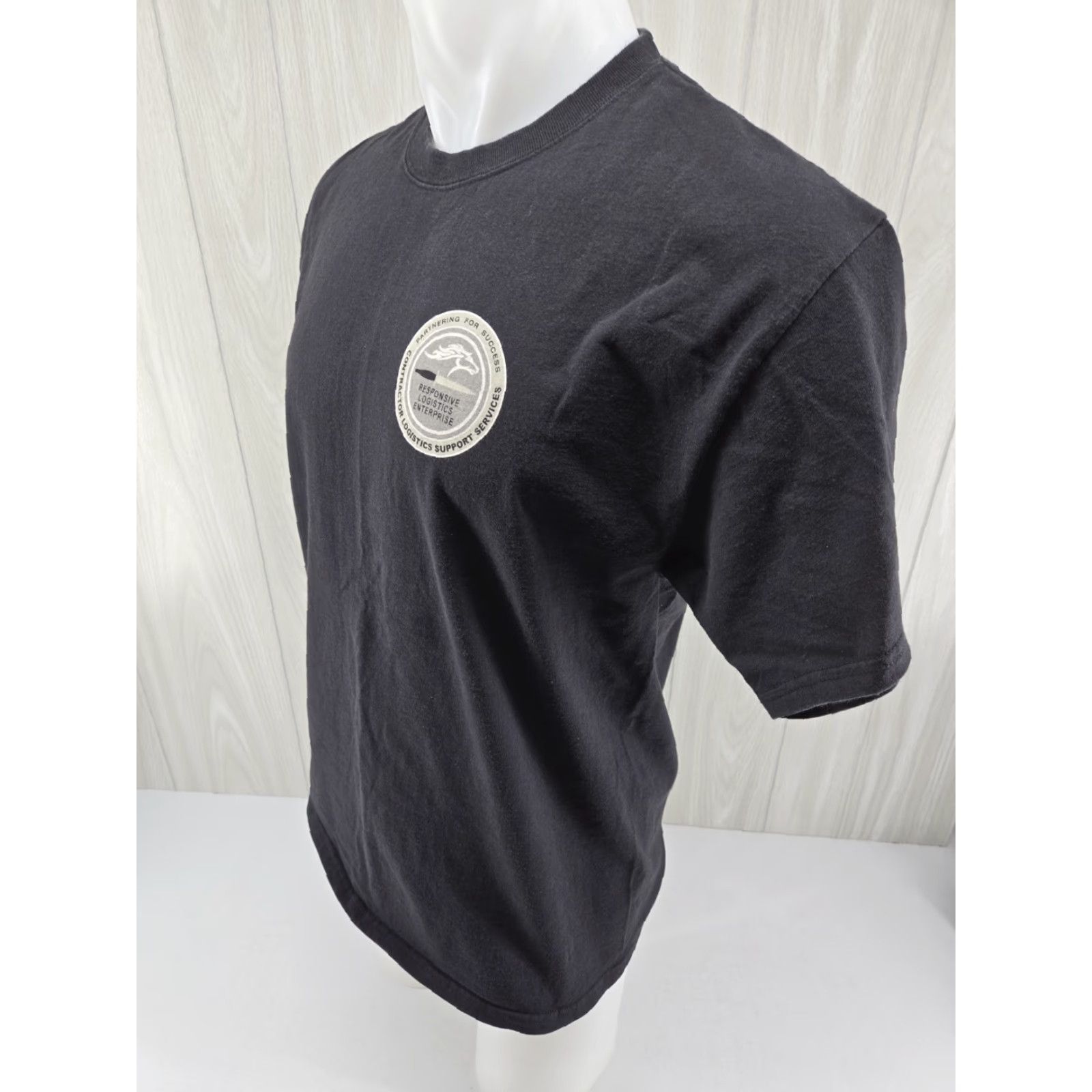 Port & Company Port & Company Responsive Logistics Enterprise Helicopter Mens T-Shirt Large Black Short Sleeve Shirt Size US L / EU 52-54 / 3 - 5 Thumbnail