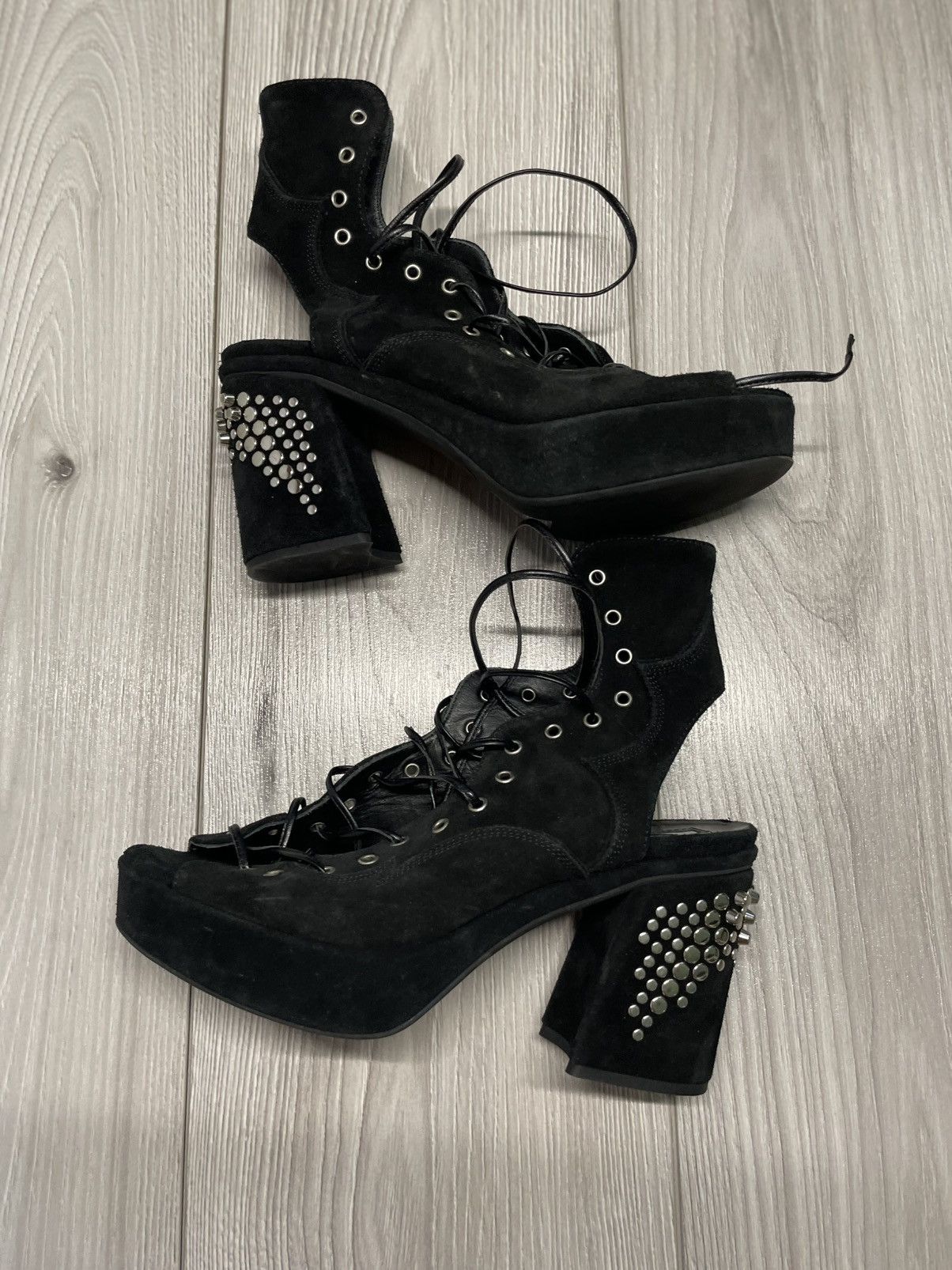 Alexander McQueen MCQ by Aleksander McQueen heels Boots mainline avant garde Size US 7 / IT 37 - 2 Thumbnail