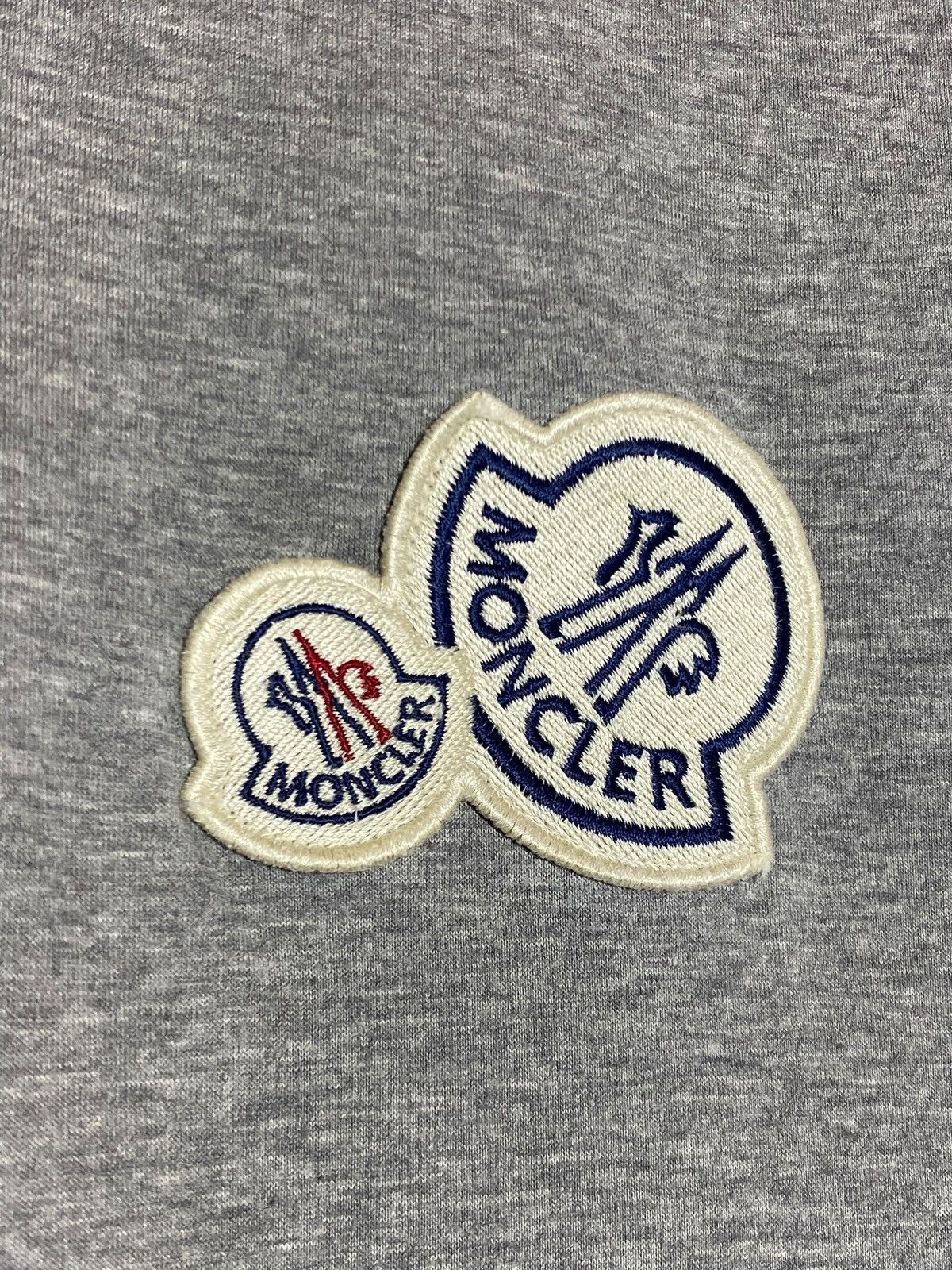 Moncler Moncler Double Logo Patch Cotton T-Shirt Size US L / EU 52-54 / 3 - 4 Thumbnail