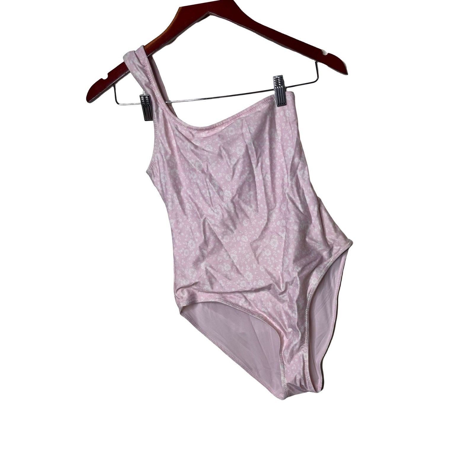 Ganni Ganni One-Shoulder Cherry Blossom One Piece Swimsuit Pink XS Size XS / US 0-2 / IT 36-38 - 2 Thumbnail