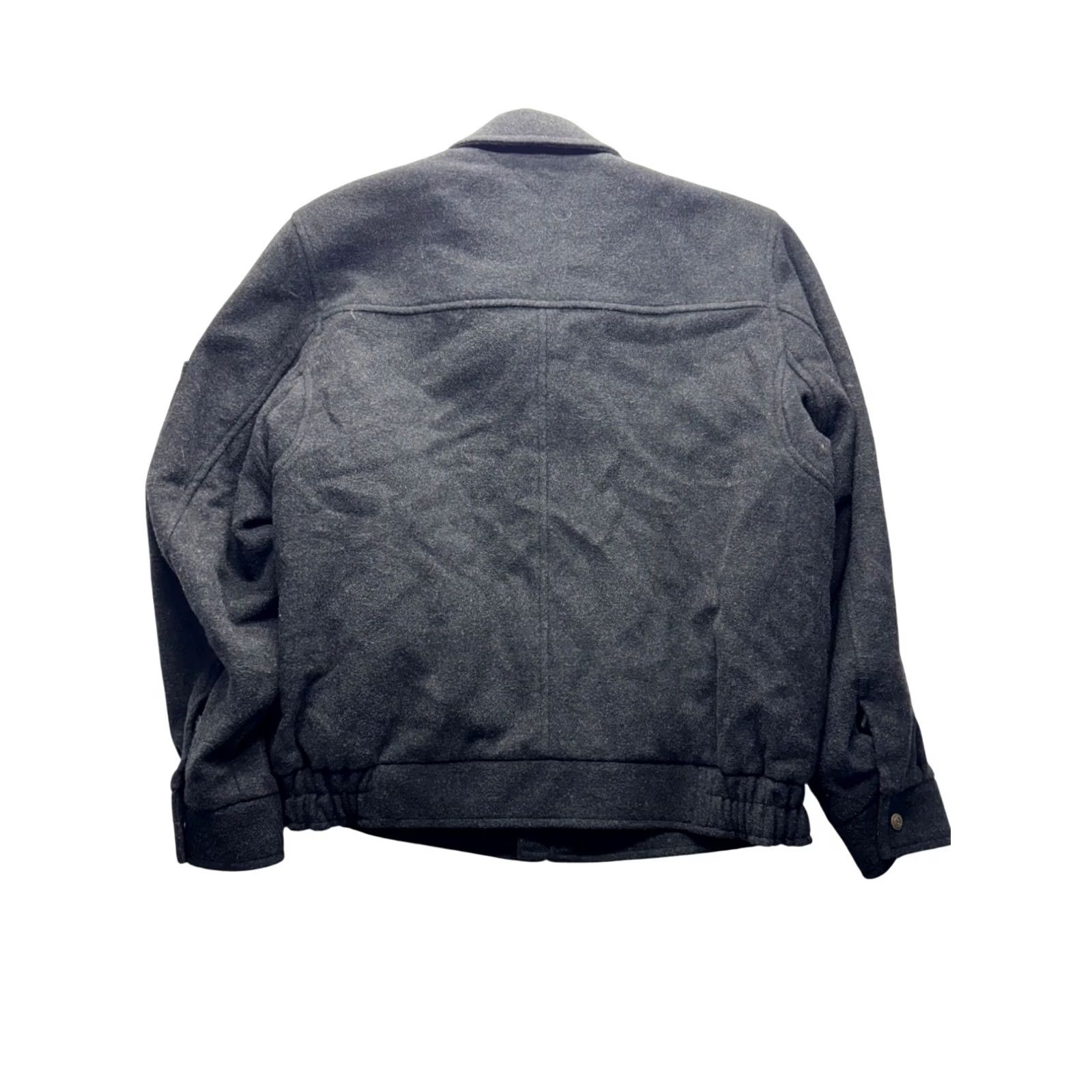 Vintage Columbia Mens Bomber Jacket Wool Blend Gray L Zipper Front Pockets Outdoor Winter Fall Spring Size US L / EU 52-54 / 3 - 2 Thumbnail