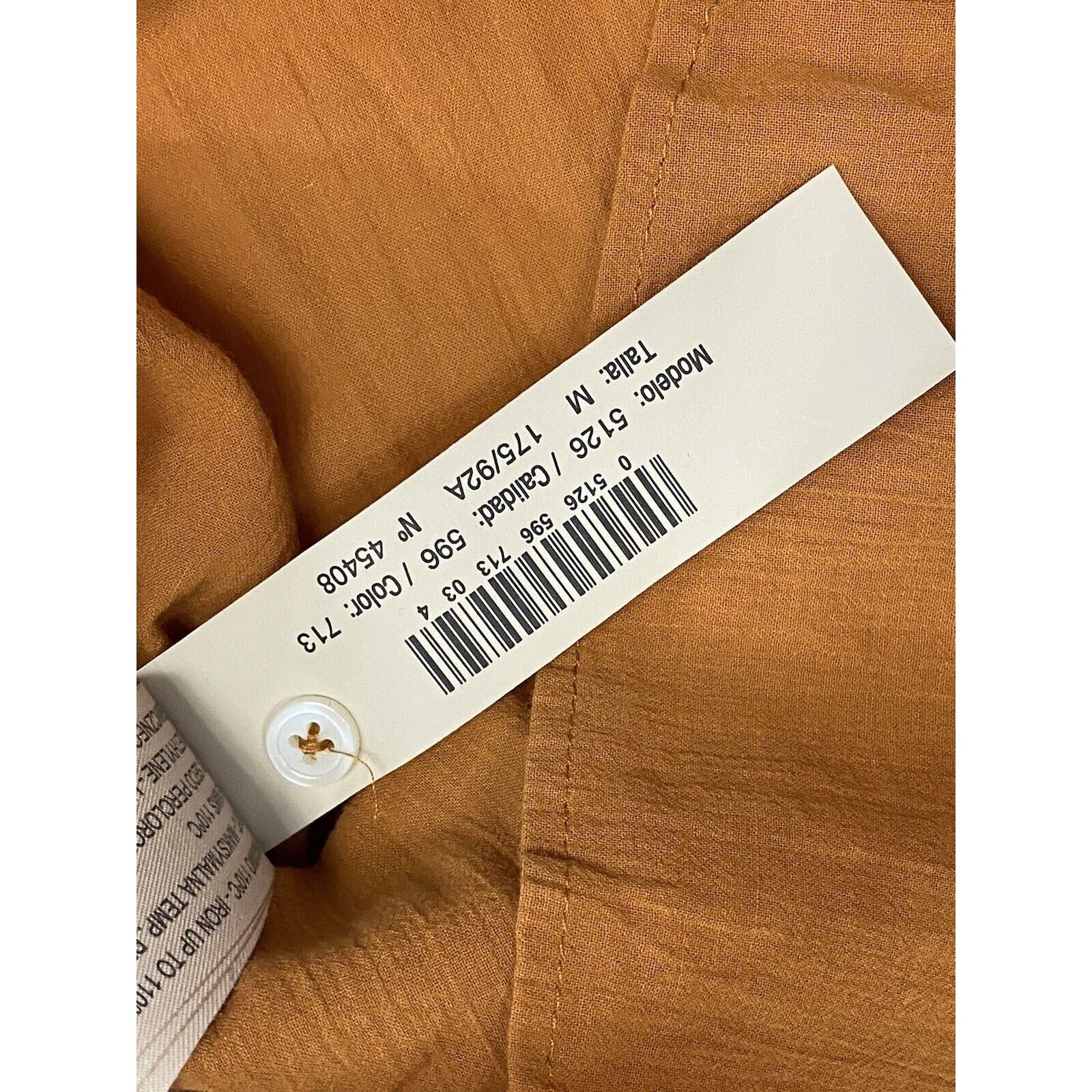 Massimo Dutti NWT Massimo Dutti Orange Rust Button Shirt Blouse Linen Size M / US 6-8 / IT 42-44 - 11 Thumbnail