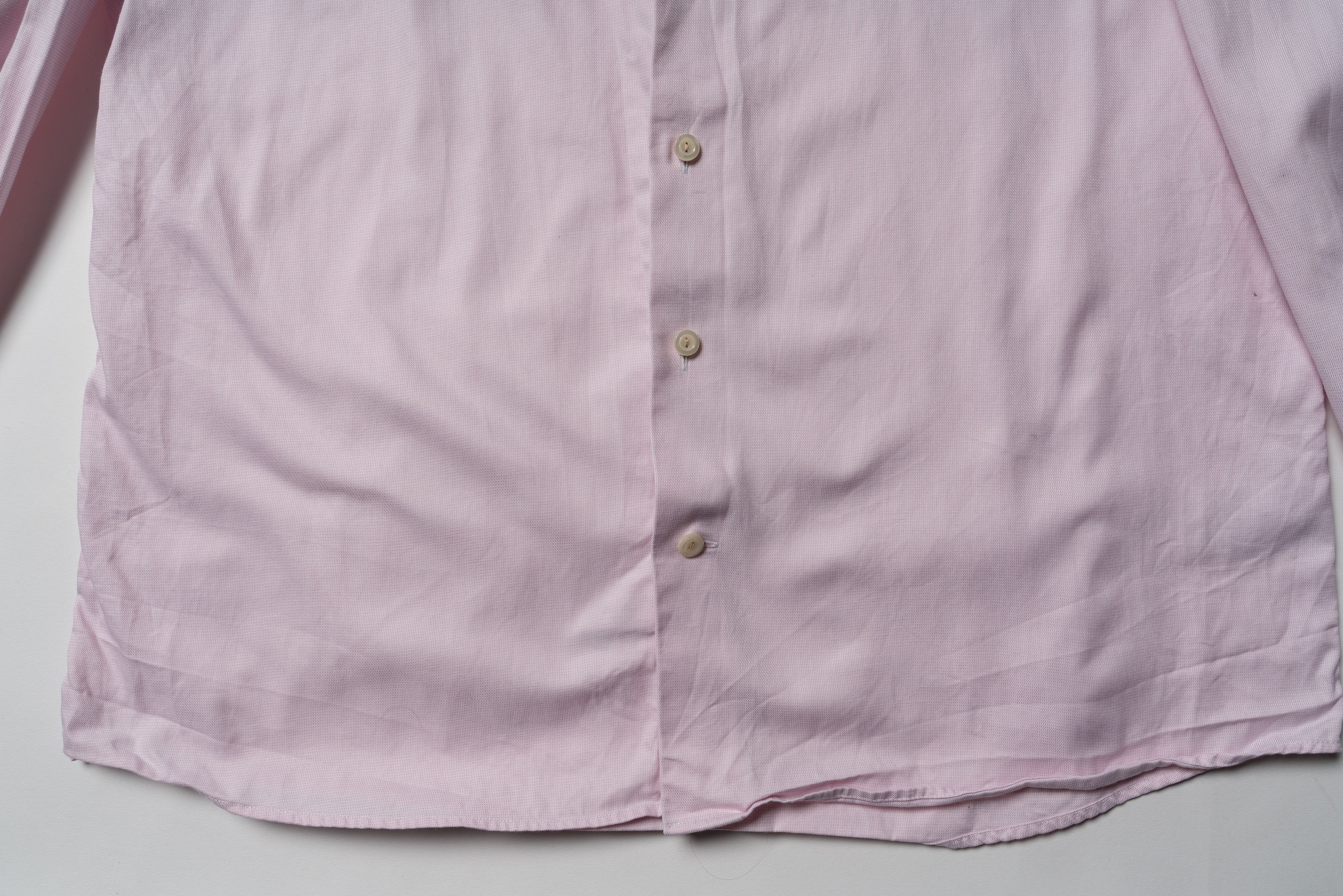 Eton 🔵ETON Contemporary Pink Cotton Button Up Shirt Size US L / EU 52-54 / 3 - 3 Thumbnail