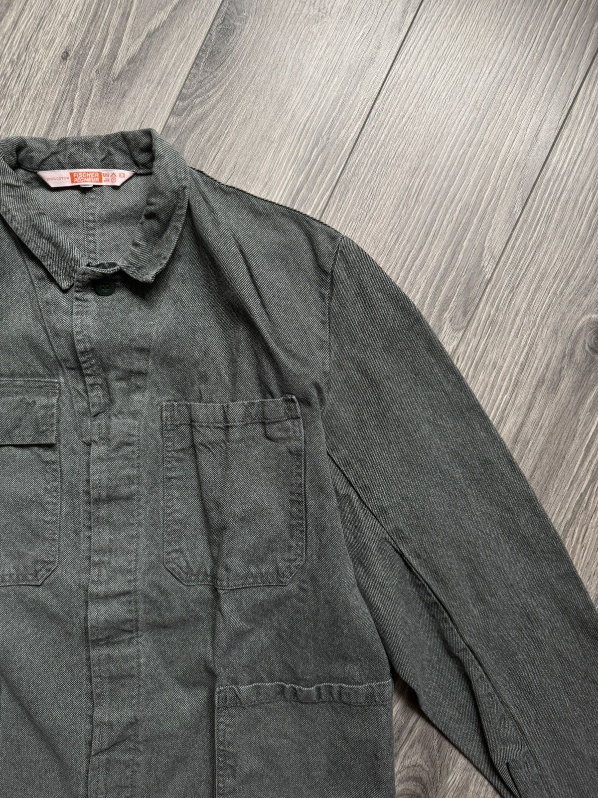 Other Vintage French Workwear Utility Chore Lutteurs Ficher Jacket Size US M / EU 48-50 / 2 - 2 Thumbnail
