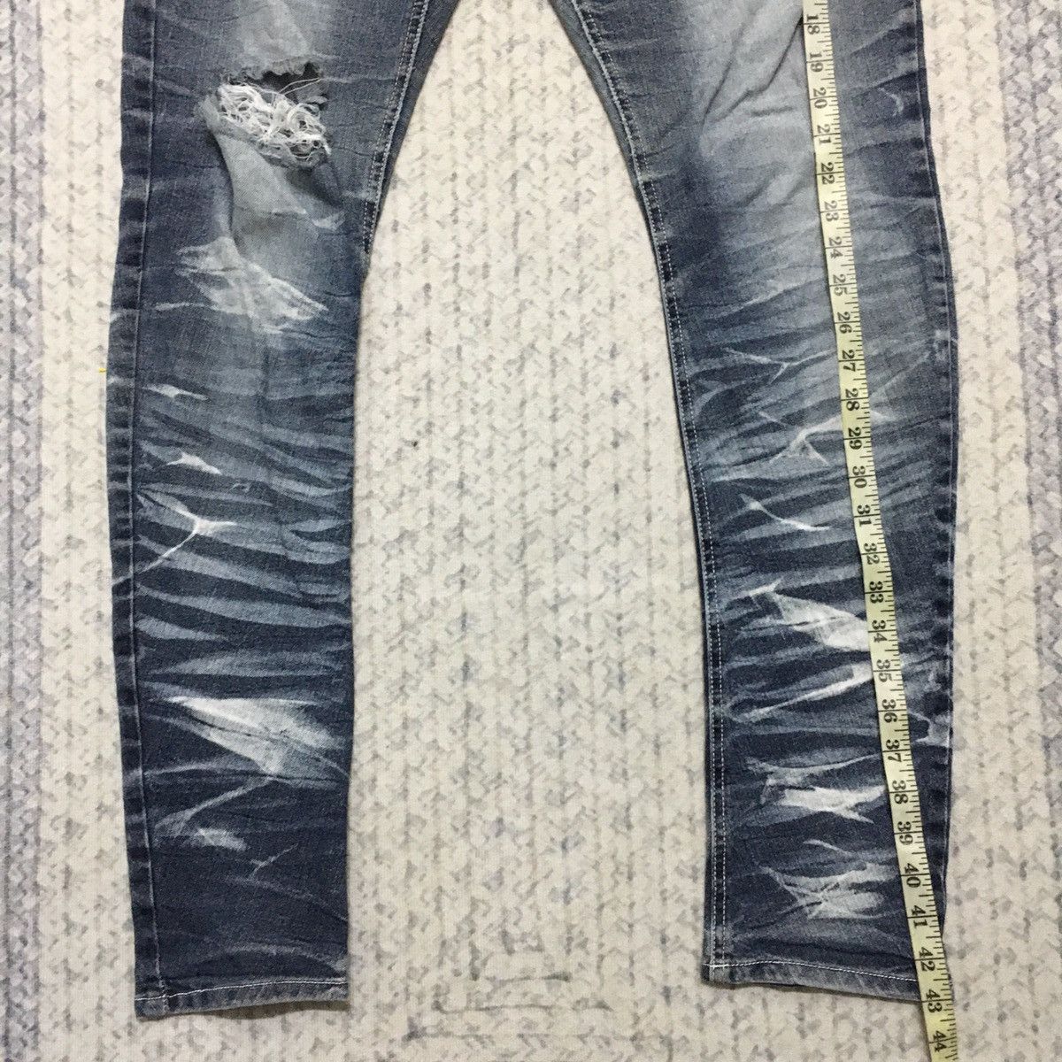 If Six Was Nine × Japanese Brand × semanticdesign Rare Semantic Design Distressed Denim Size US 30 / EU 46 - 16 Thumbnail