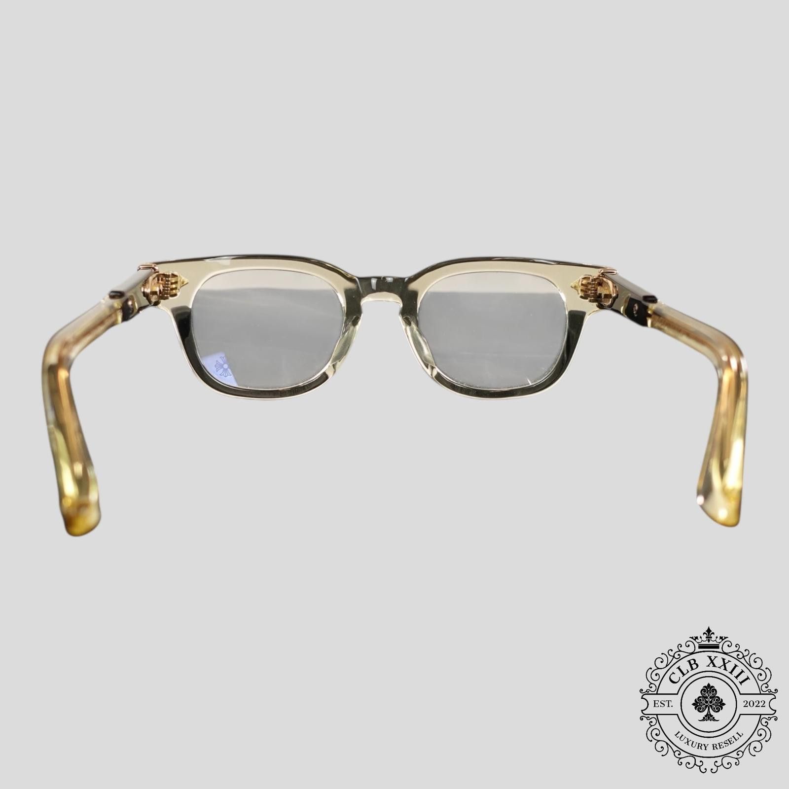 Chrome Hearts Chrome Hearts Jenna Tail Yea Glasses in Clear/Gold Size ONE SIZE - 4 Thumbnail