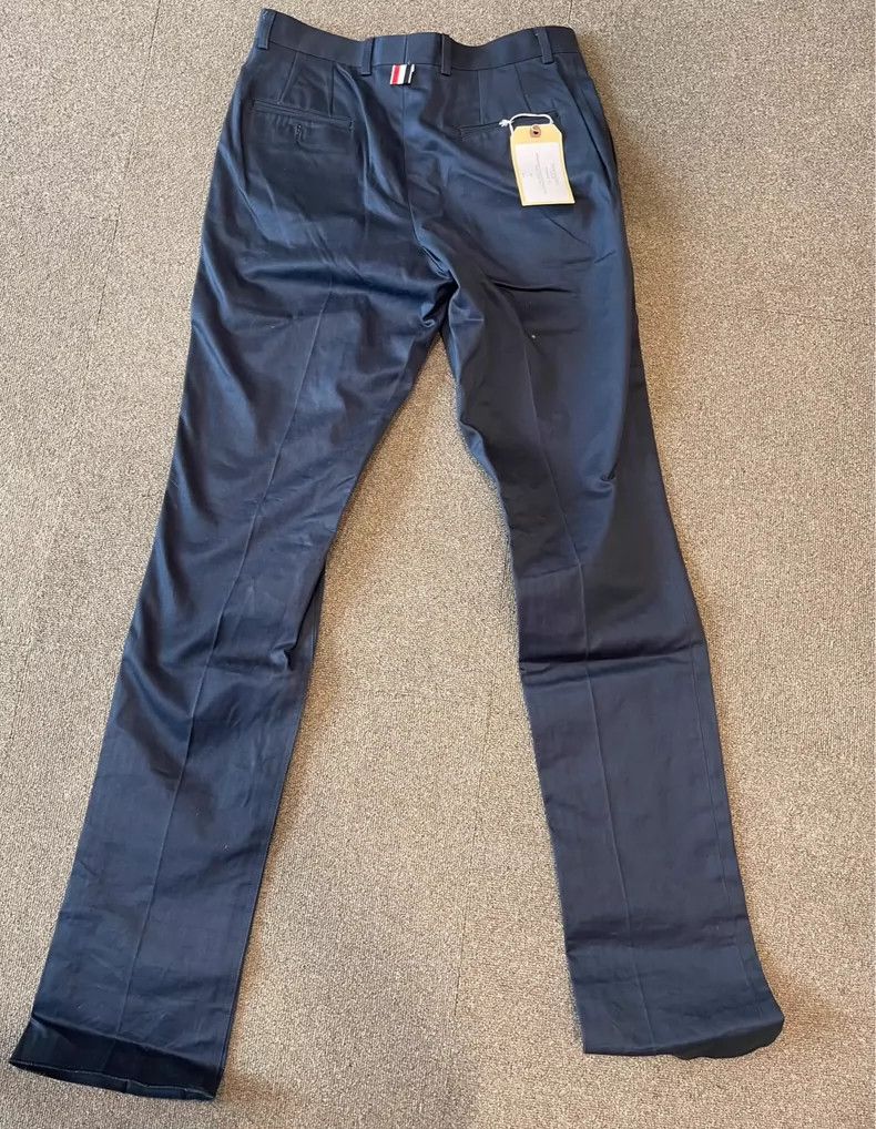 Thom Browne Thom Browne size2 Navy blue cotton trousers Size 40S - 2 Thumbnail