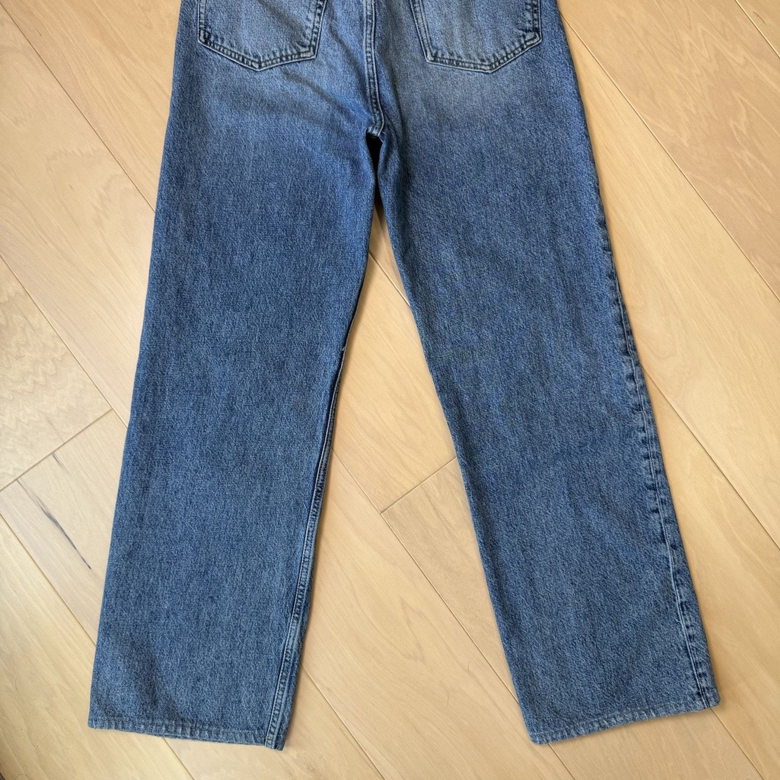 Reformation Reformation Wilder High Rise Wide Leg Jeans 28 Medium Wash Size 28" / US 6 / IT 42 - 10 Thumbnail