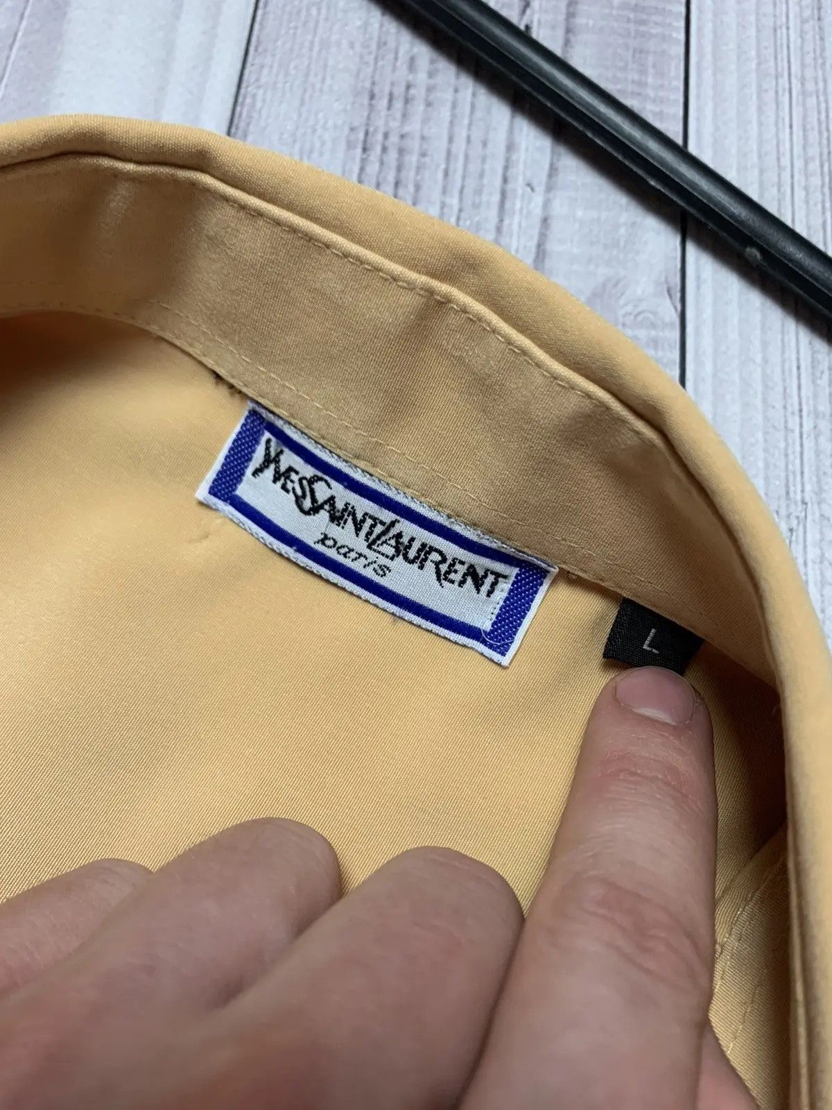 Yves Saint Laurent Vintage luxury shirt Yves Saint Laurent size L rare YSL logo Size US L / EU 52-54 / 3 - 3 Thumbnail