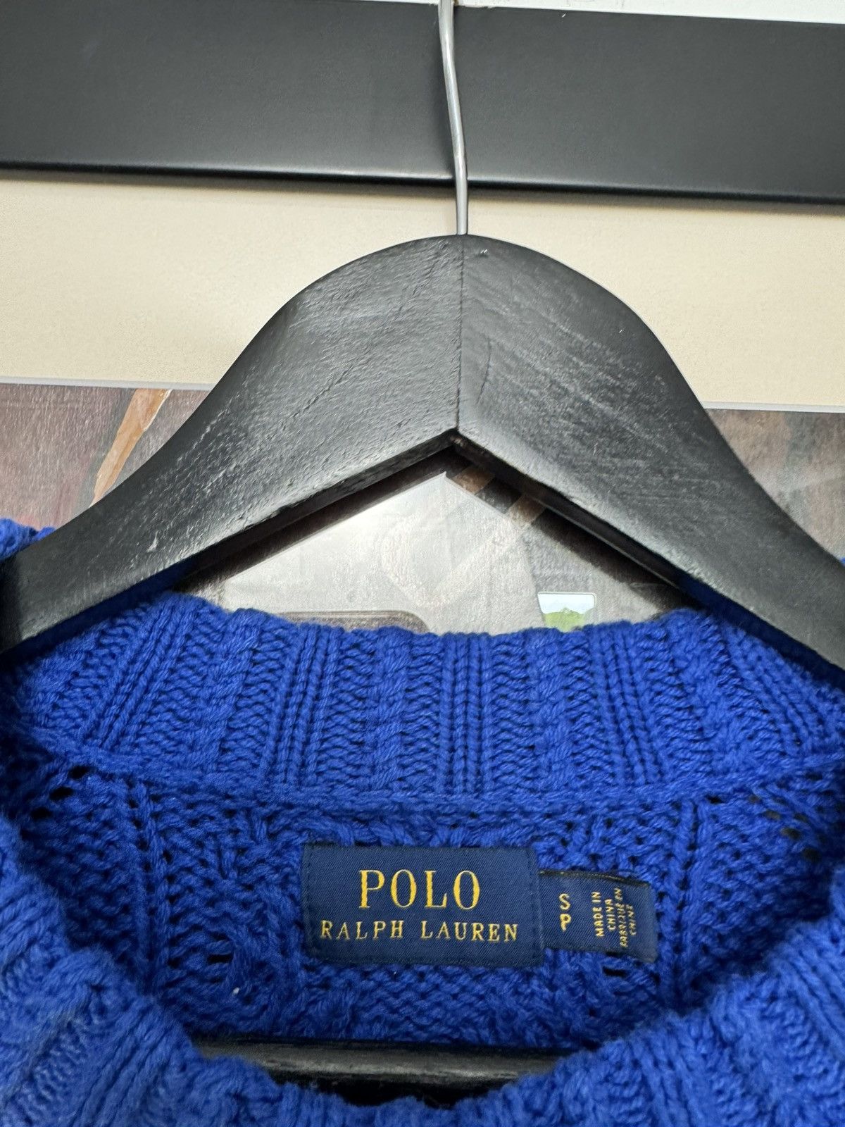 Polo Ralph Lauren Polo Ralph Lauren Cable Knit Logo Sweater Casual Washed Blue Size US S / EU 44-46 / 1 - 4 Thumbnail