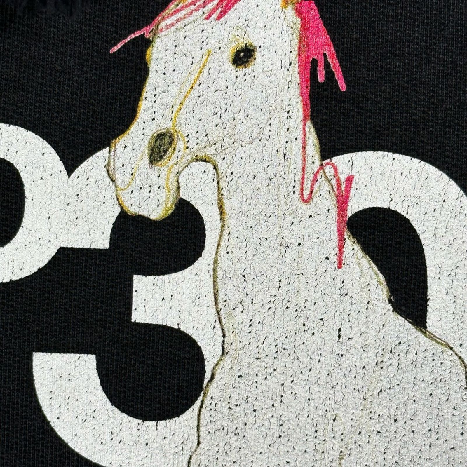 Aitor Throup TheDSA Hoodie Horse No3022 Black Aitor Throup Streetwear L Size US L / EU 52-54 / 3 - 3 Thumbnail