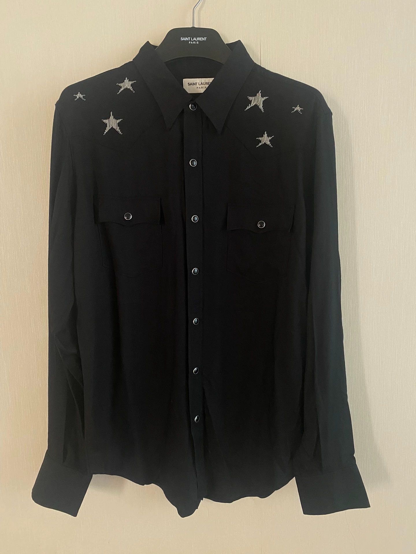 Saint Laurent Paris Saint Laurent Paris 16fw Star Shirt Size US L / EU 52-54 / 3 - 1 Thumbnail