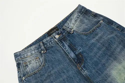 Japanese Brand × Jean Heavy washed gradient distressed flared ripped loose jeans Size US 32 / EU 48 - 4 Thumbnail