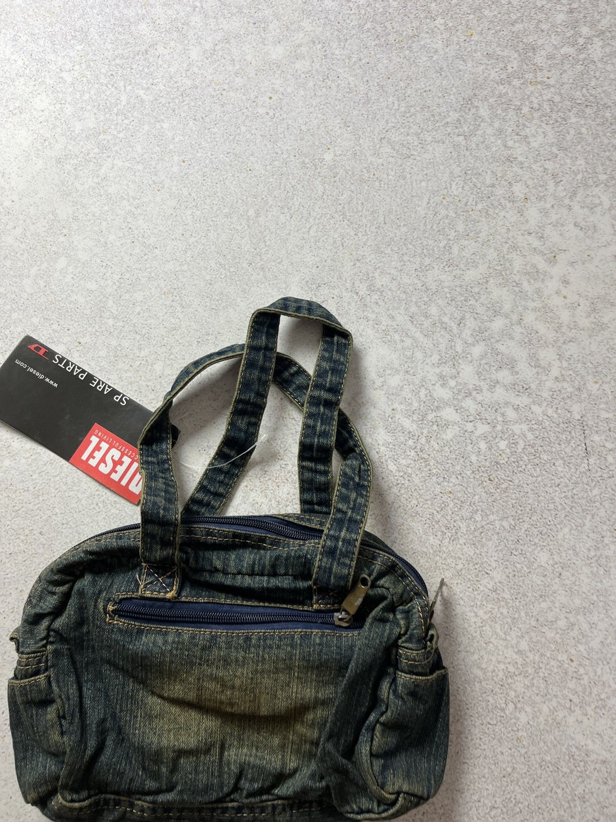 Diesel Vintage Diesel Shoulder Bag Distressed Denim Y2K Spare Parts Size ONE SIZE - 5 Thumbnail