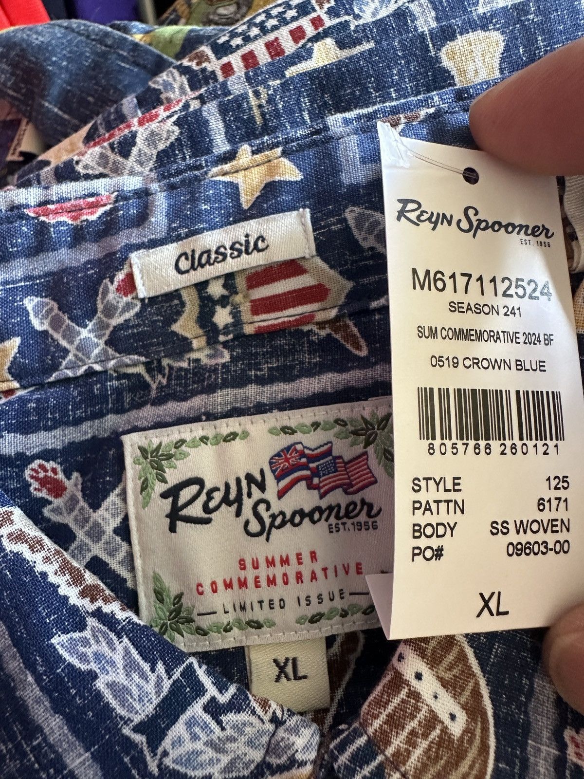 Reyn Spooner New Reyn Spooner Summer Commemorative 2024 Blue Men's XL Size US XL / EU 56 / 4 - 4 Thumbnail