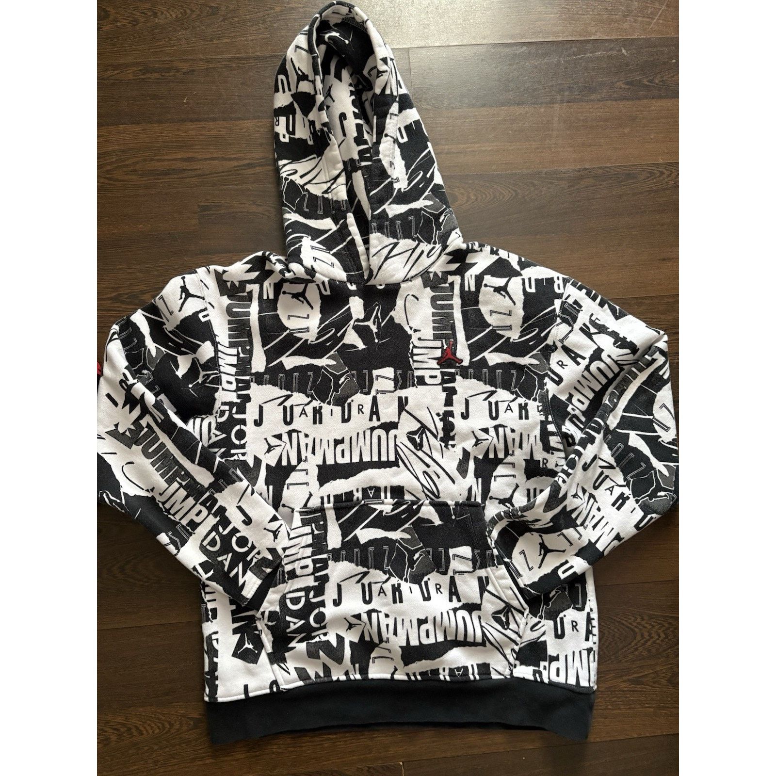 Jordan Brand Jordan Hoodie Wht/Blk Jumpman Mens Sweatshirt DA9814-100 SzM Size US M / EU 48-50 / 2 - 5 Thumbnail
