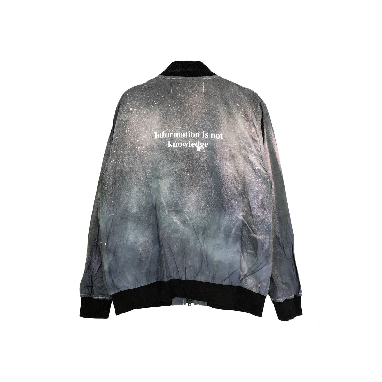 FUMITO GANRYU BLEACHING 'INFORMATION ISN'T KNOWLEDGE' JACKET