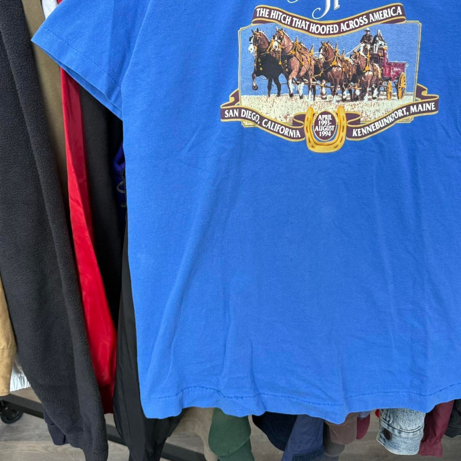 Fruit Of The Loom Vintage 90s Country's Reminisce Hitch T-Shirt Size US L / EU 52-54 / 3 - 4 Thumbnail