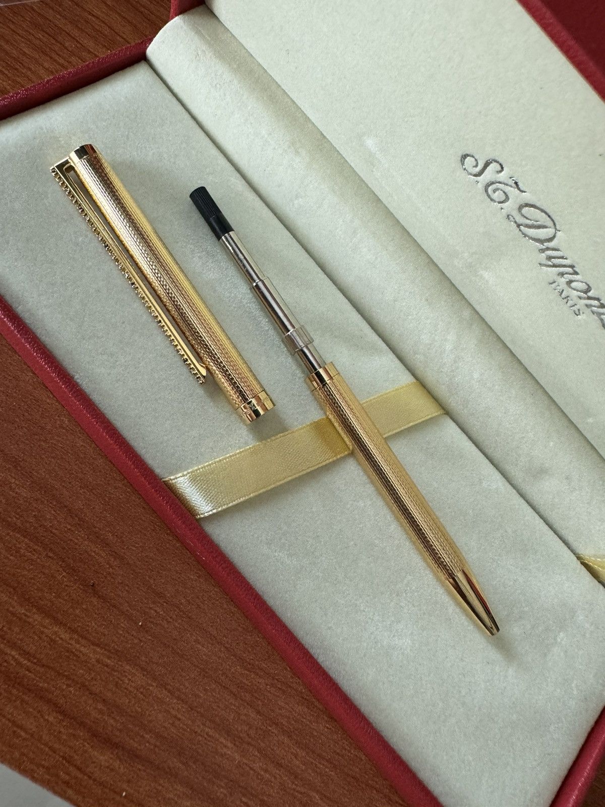 S.T. Dupont S.T DUPONT LAQUE DE CHINE GOLD DIAMOND SAPPHIRE ROLLERPEN Size ONE SIZE - 17 Thumbnail