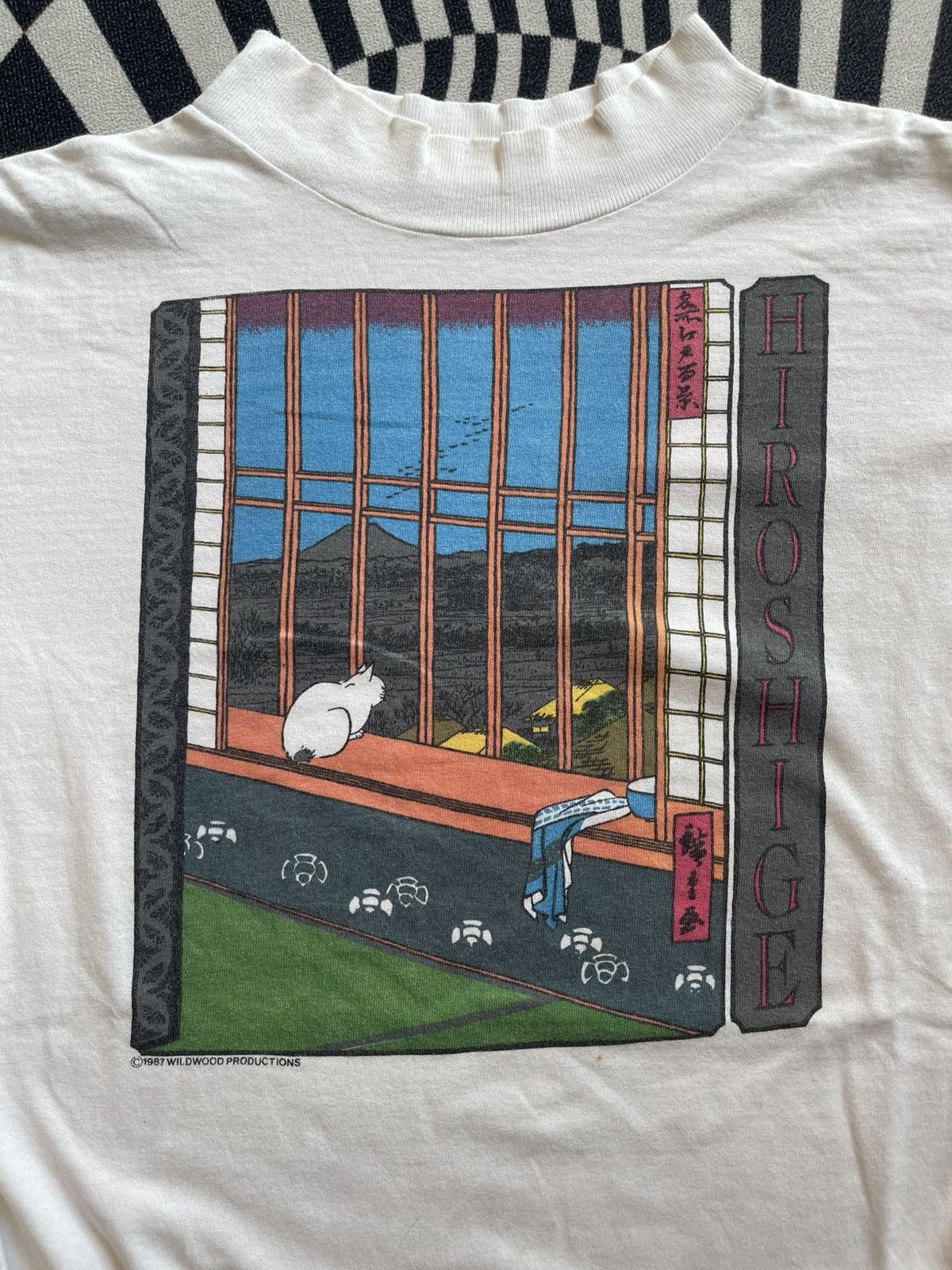 Arts & Science Vintage 1987 Hiroshige "Asakusa Ricefields" Art long sleeve Size US XL / EU 56 / 4 - 2 Thumbnail