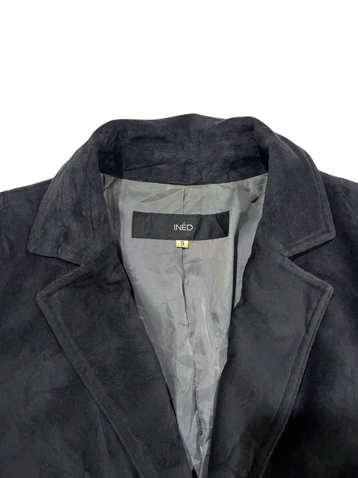 Beauty Beast INED By Yohji Yamamoto Velvet Button Up Blazer Size XS / US 0-2 / IT 36-38 - 6 Thumbnail