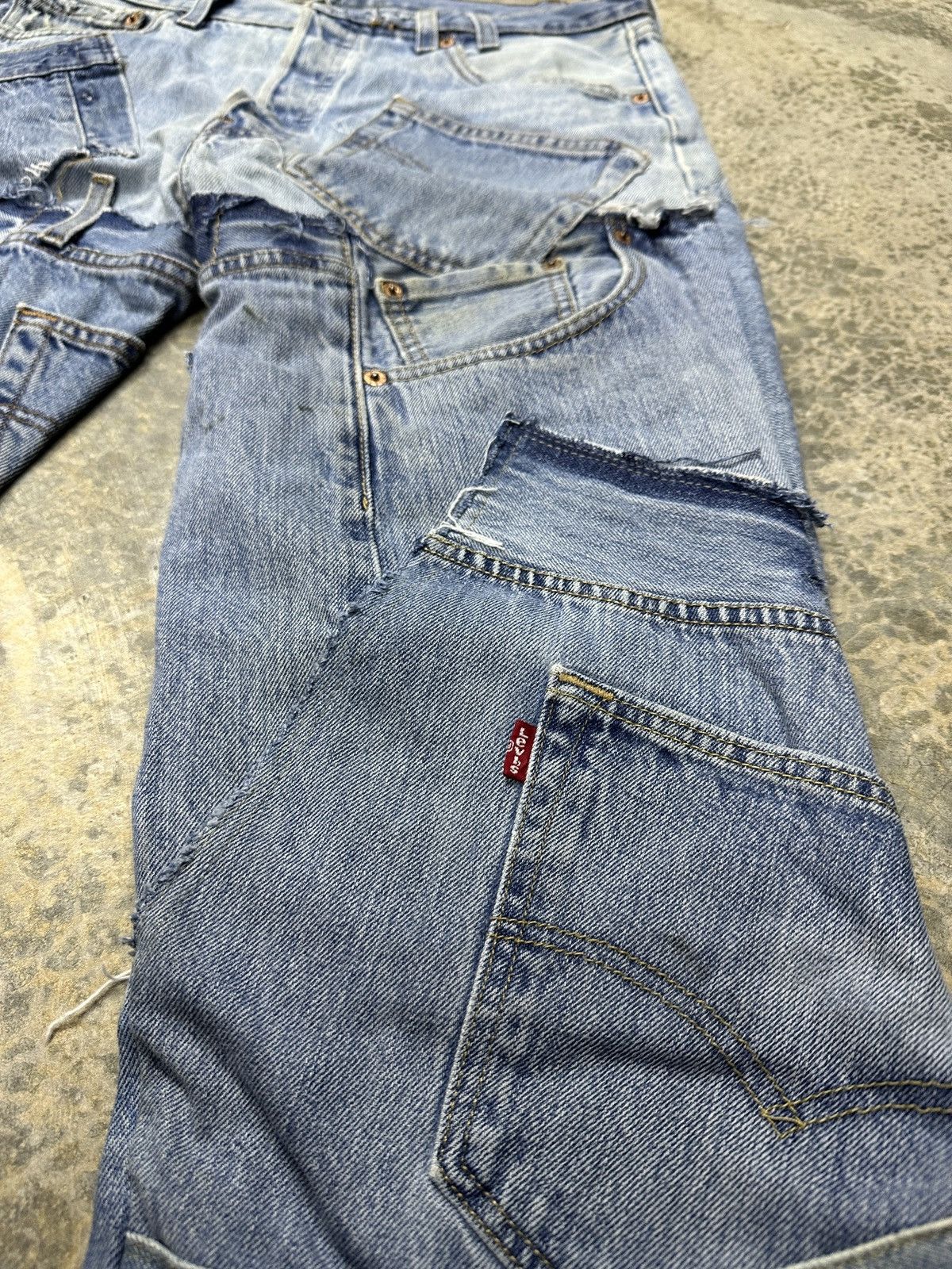 Levi's × Vintage Rare🔥Vintage Levi’s Patchwork Custom 90’s Jeans Size US 33 - 11 Thumbnail