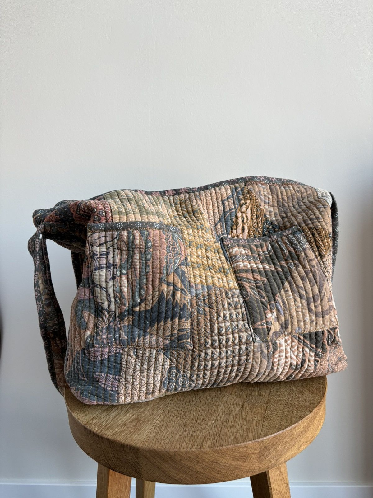 Japanese Brand × Vintage Vintage Patchwork Quilted Shoulder Bag Size ONE SIZE - 3 Thumbnail