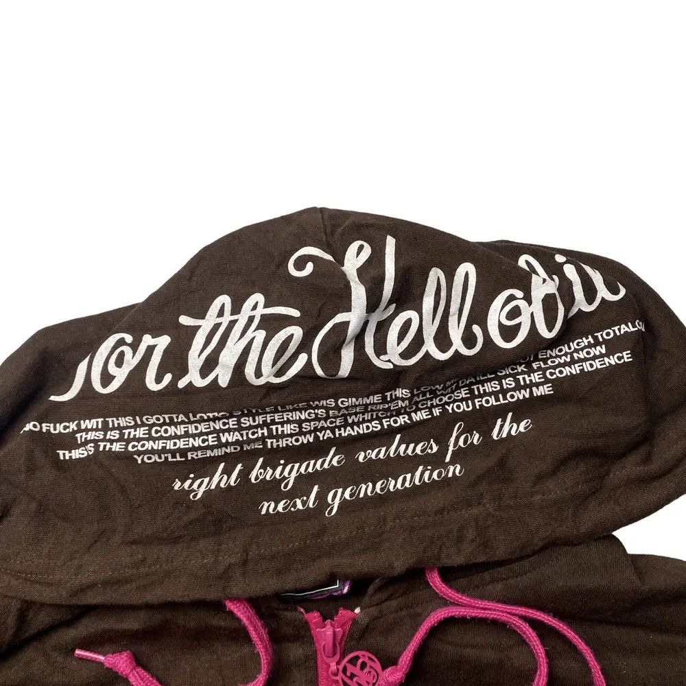 Hysteric Glamour 2000's B One Soul Fuck Hell Poem Hoodie Size US L / EU 52-54 / 3 - 9 Thumbnail
