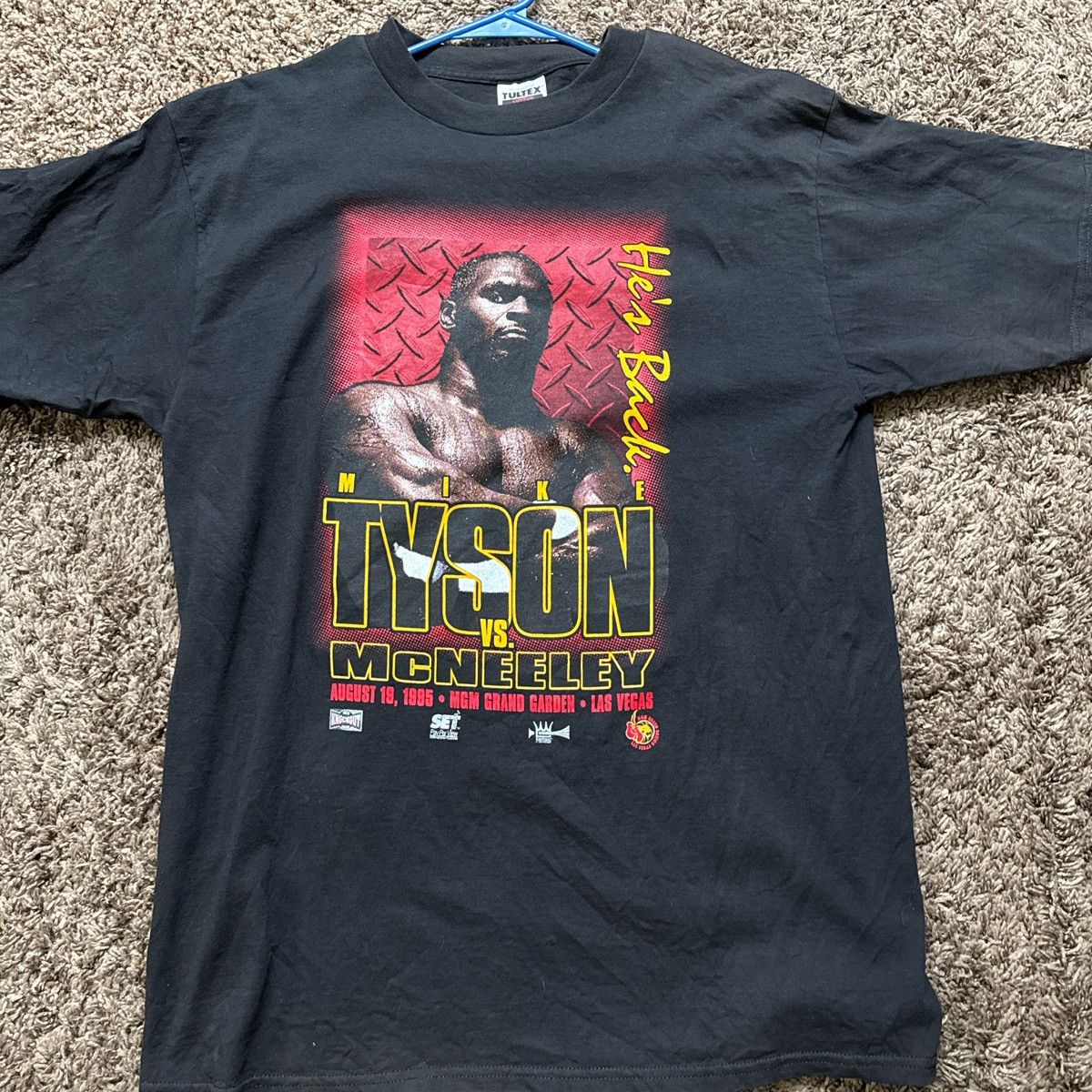 Tultex Vintage 1995 Mike Tyson Vs Mcneeley He's Back Size US XL / EU 56 / 4 - 1 Thumbnail