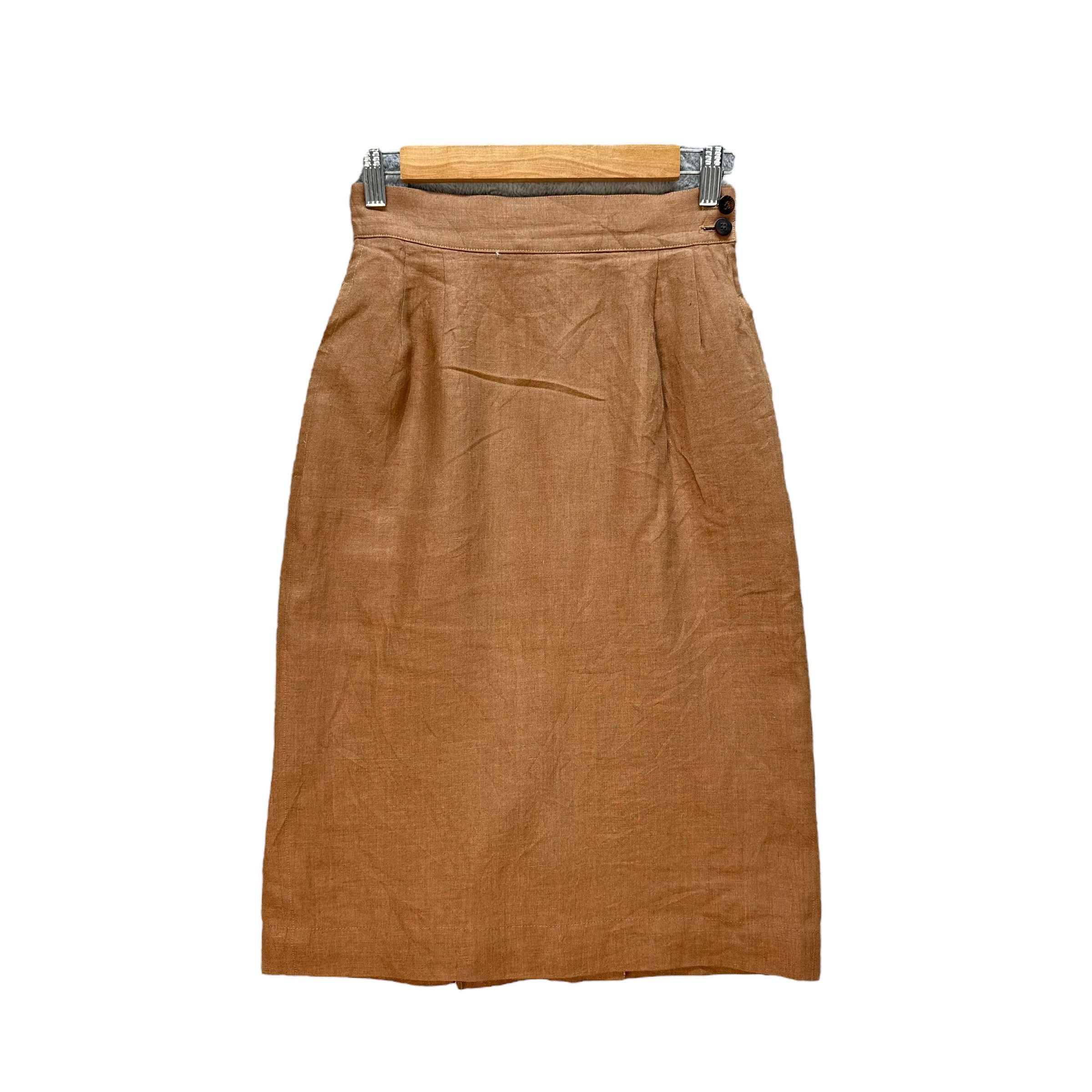 BIGI BIGI Made in Japan Belted Jacket Linen Skirt Suits #A24-0556 Size S / US 4 / IT 40 - 14 Thumbnail