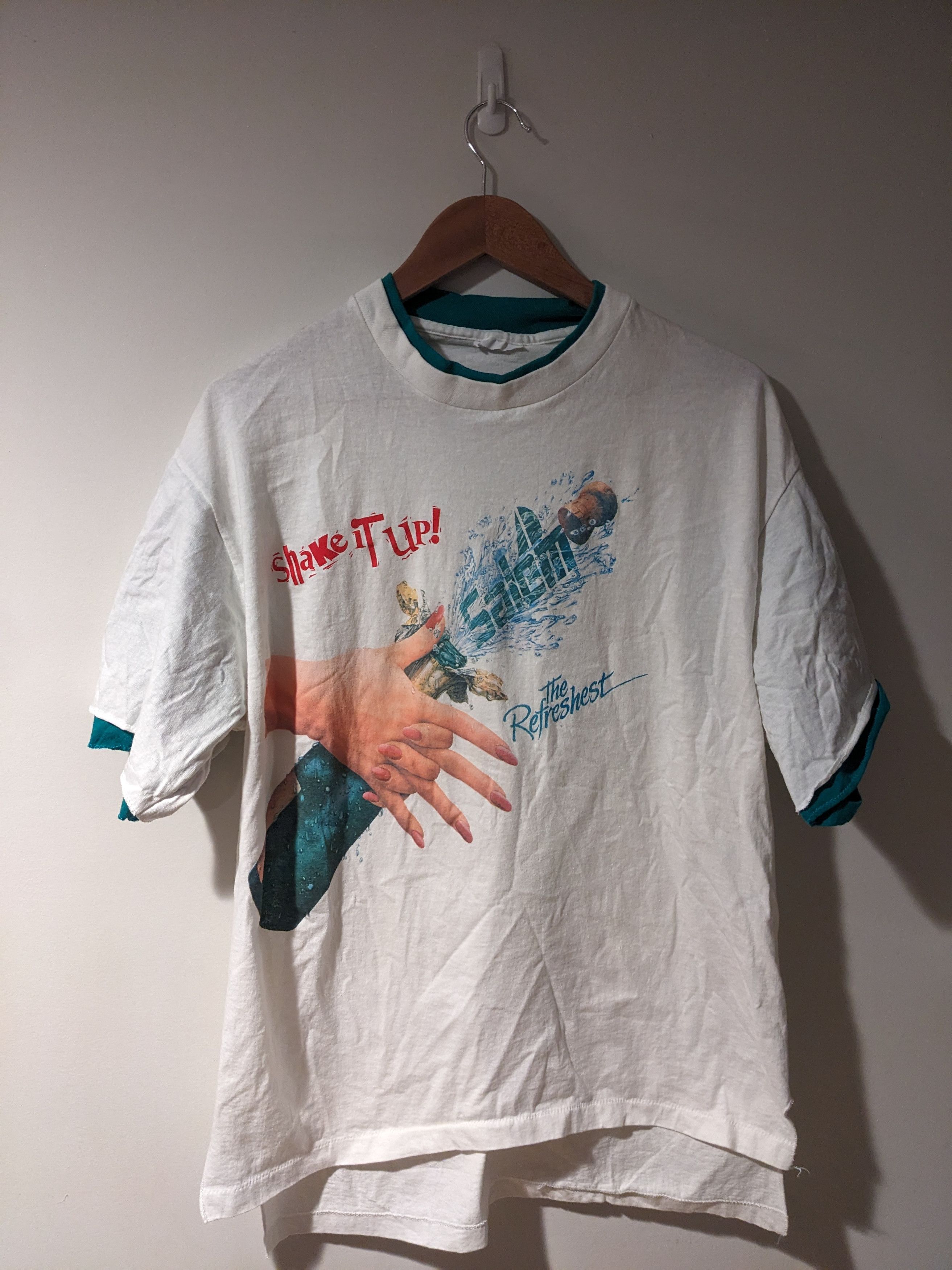 Salem Sportswear × Vintage Vintage 90s Salem Shake it Up The Refreshest Large T-Shirt Size US L / EU 52-54 / 3 - 1 Thumbnail
