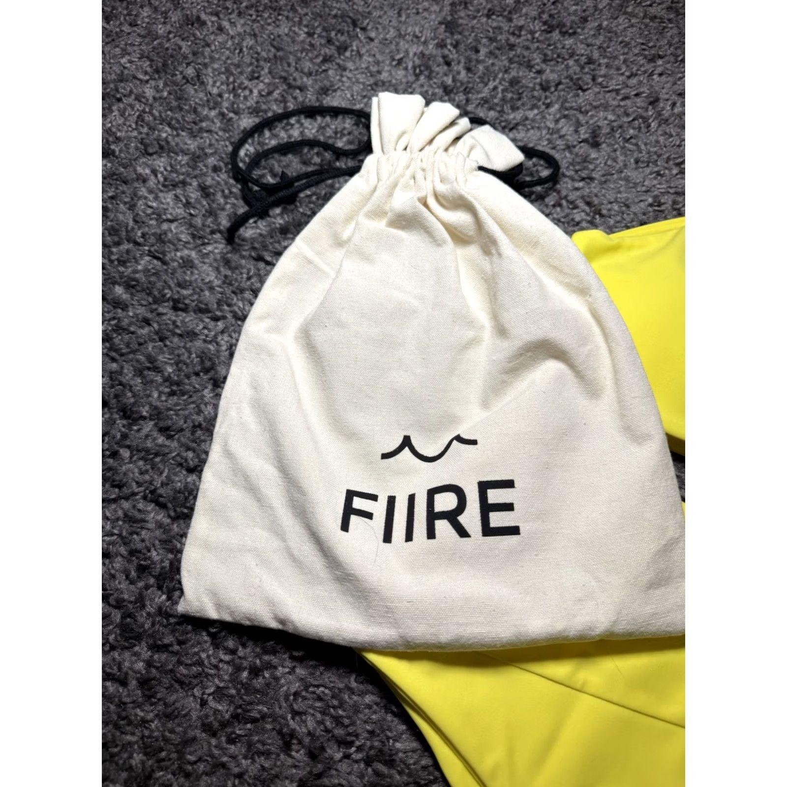 Vintage Fiire Bikini Woman’s Lemon Yellow High-Waisted Racerback Firelight Brand New M Yellow Womens Swim N/A Size ONE SIZE - 3 Thumbnail