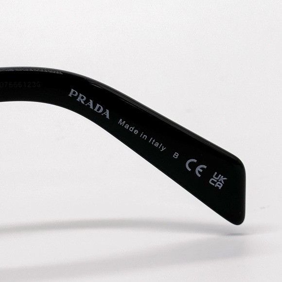 Prada NEW PRADA SPR A05 16K08Z SQUARE BLACK PRA05S 16K08Z UNISEX P Size ONE SIZE - 11 Thumbnail
