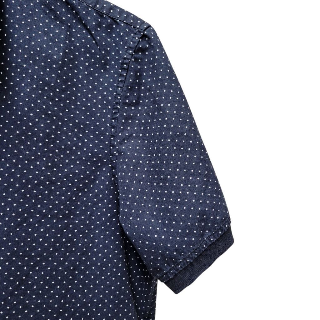 Michael Kors Michael Kors Slim-Fit Navy Polka-dot Button-Up Cotton Shirt Size US L / EU 52-54 / 3 - 8 Thumbnail